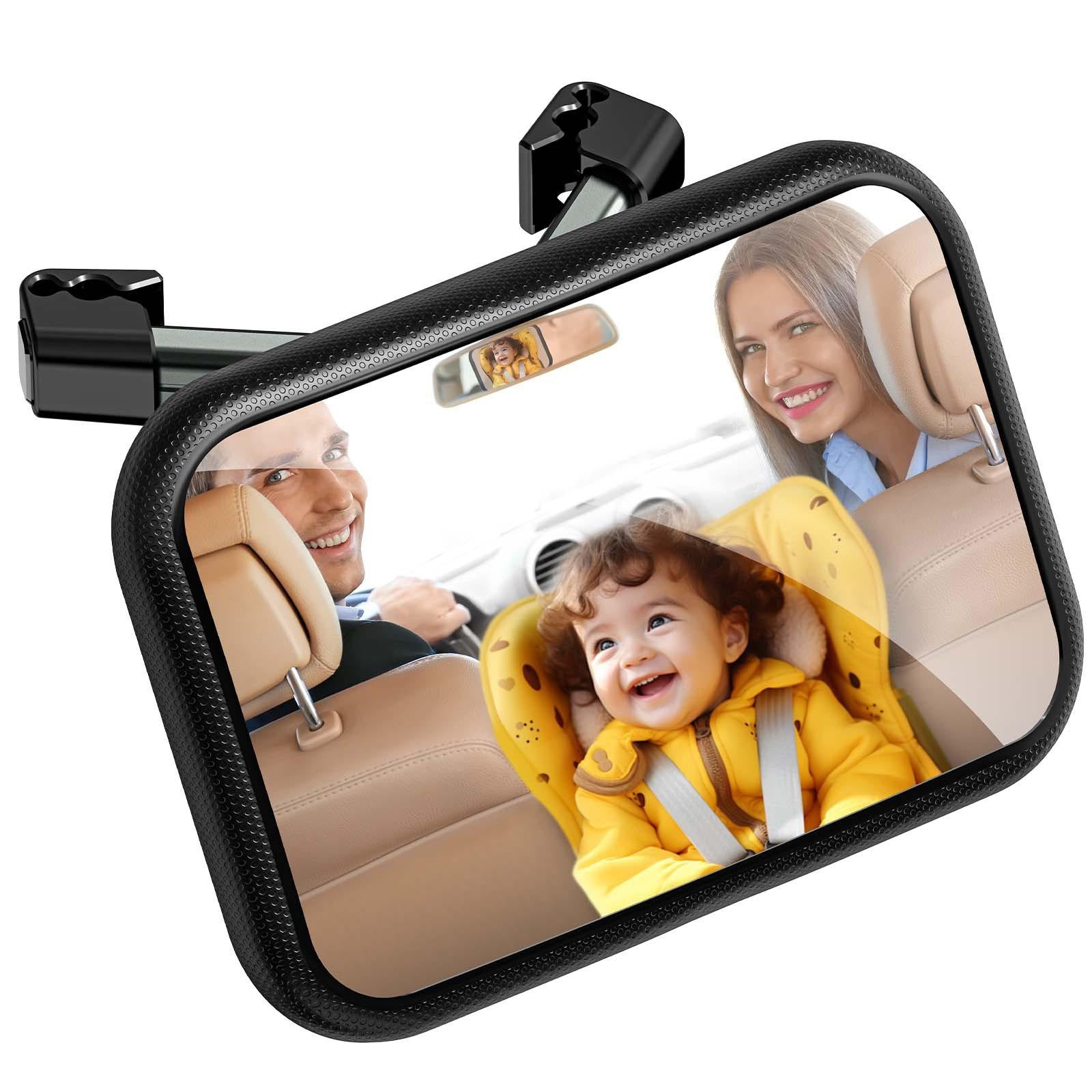 Baby Car Mirror Auto Accessories Adjustable Rear Facing Car Back Seat Mirror Retractable Style