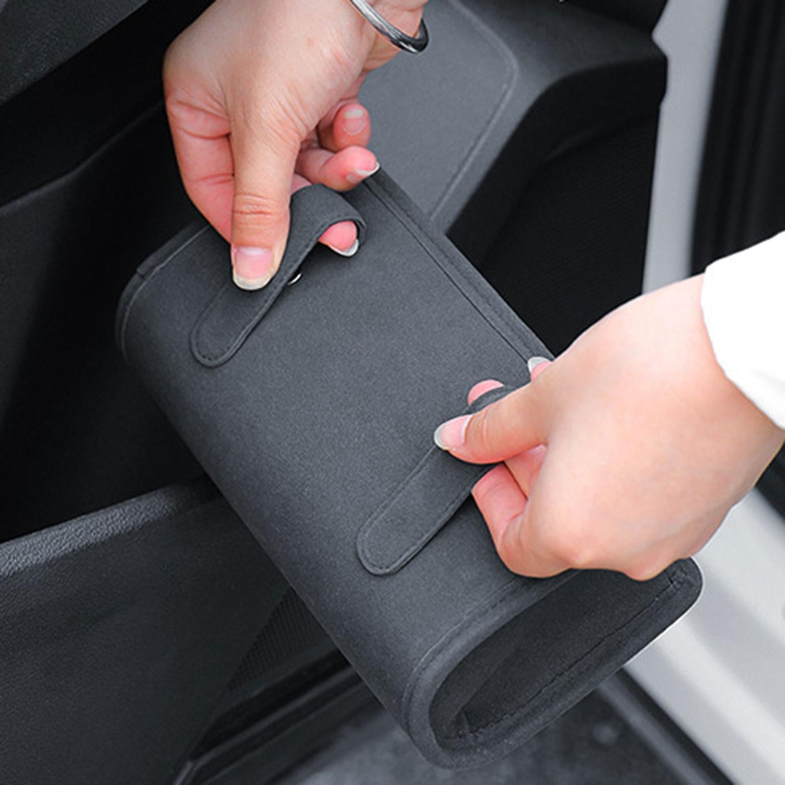 Car Side Door Hanging Trash Bin 20x11.7x6.5cm Garbage Organizer for Byd