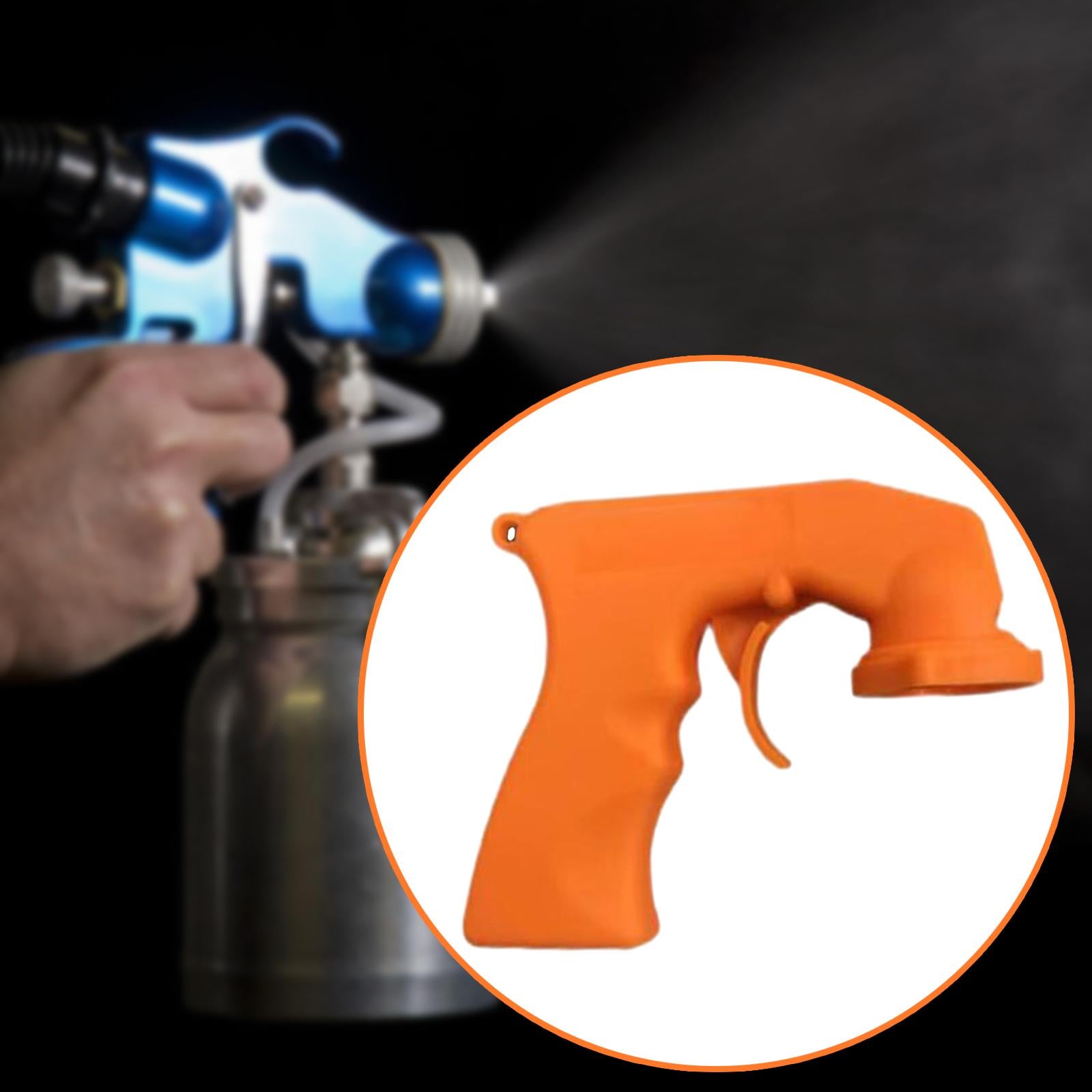 Spray Paint Handle Multiuse Auto Body Repair for Furniture Hotels Truck Orange
