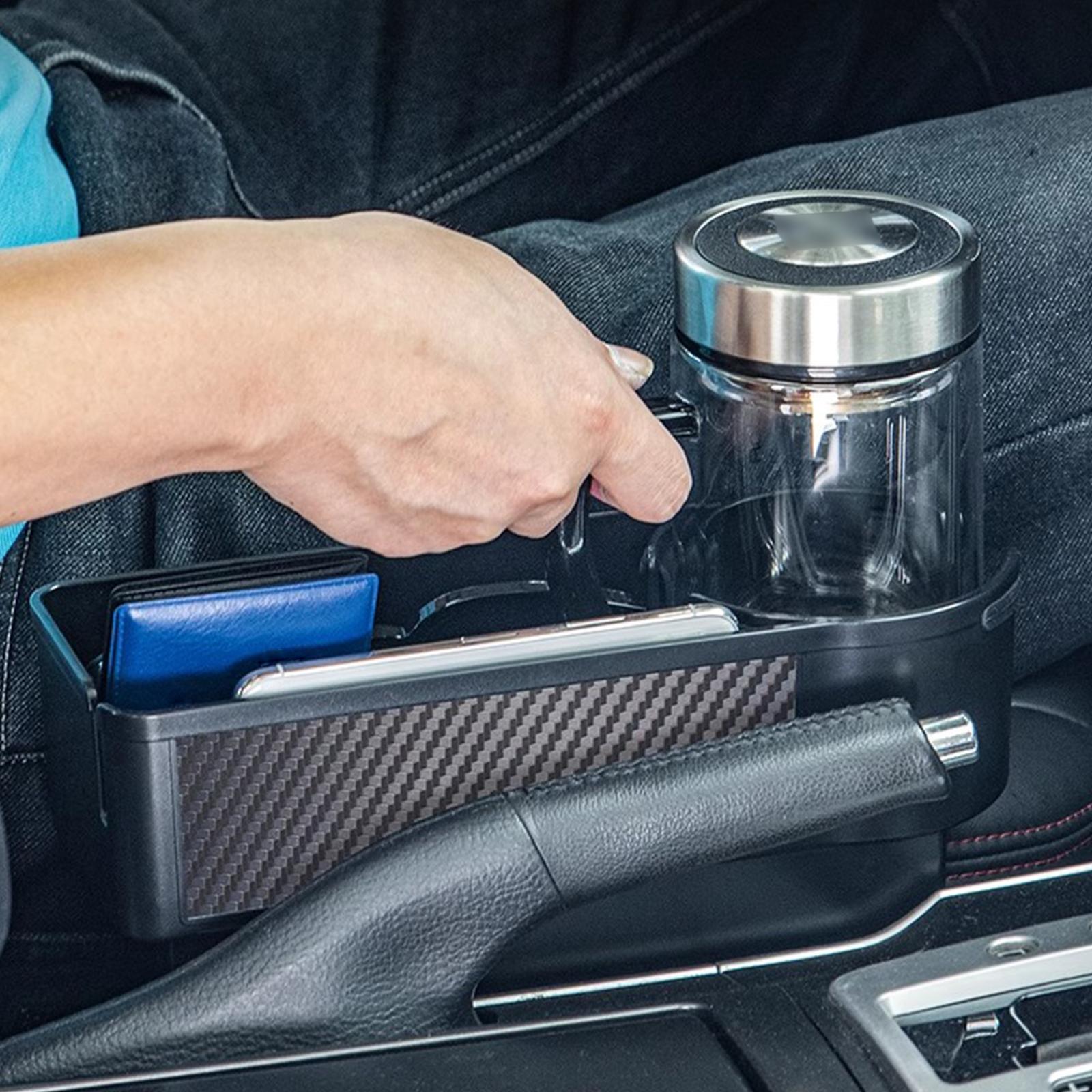 Car Seat Gap Filler Organizer with Cup Holder for Keys Cellphones Cards
