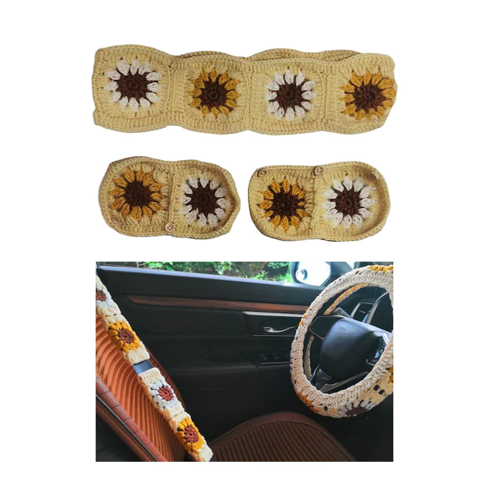 Car Steering Wheel Cover Breathable for Women Steering Wheel Protector Cover