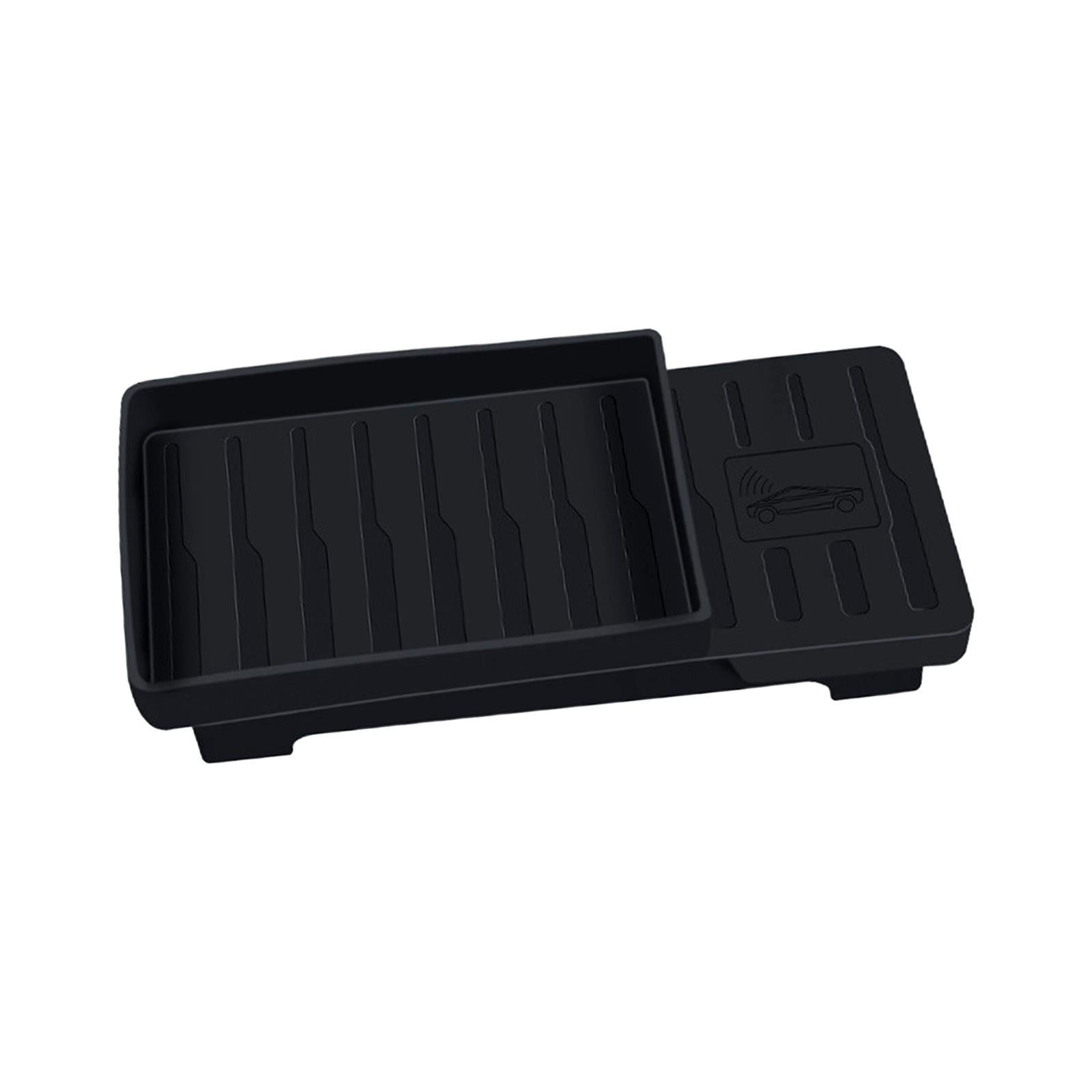 Center Console Organizer Tray Black Sunglasses Holder for Tesla Model 3