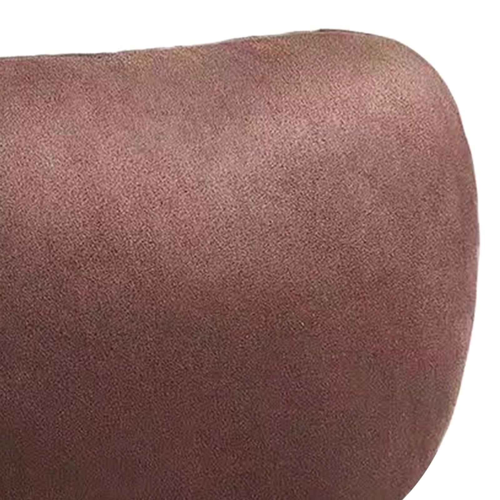 Car Neck Pillow Universal Suede Automotive Accessories Head and Neck Support Dark Brown