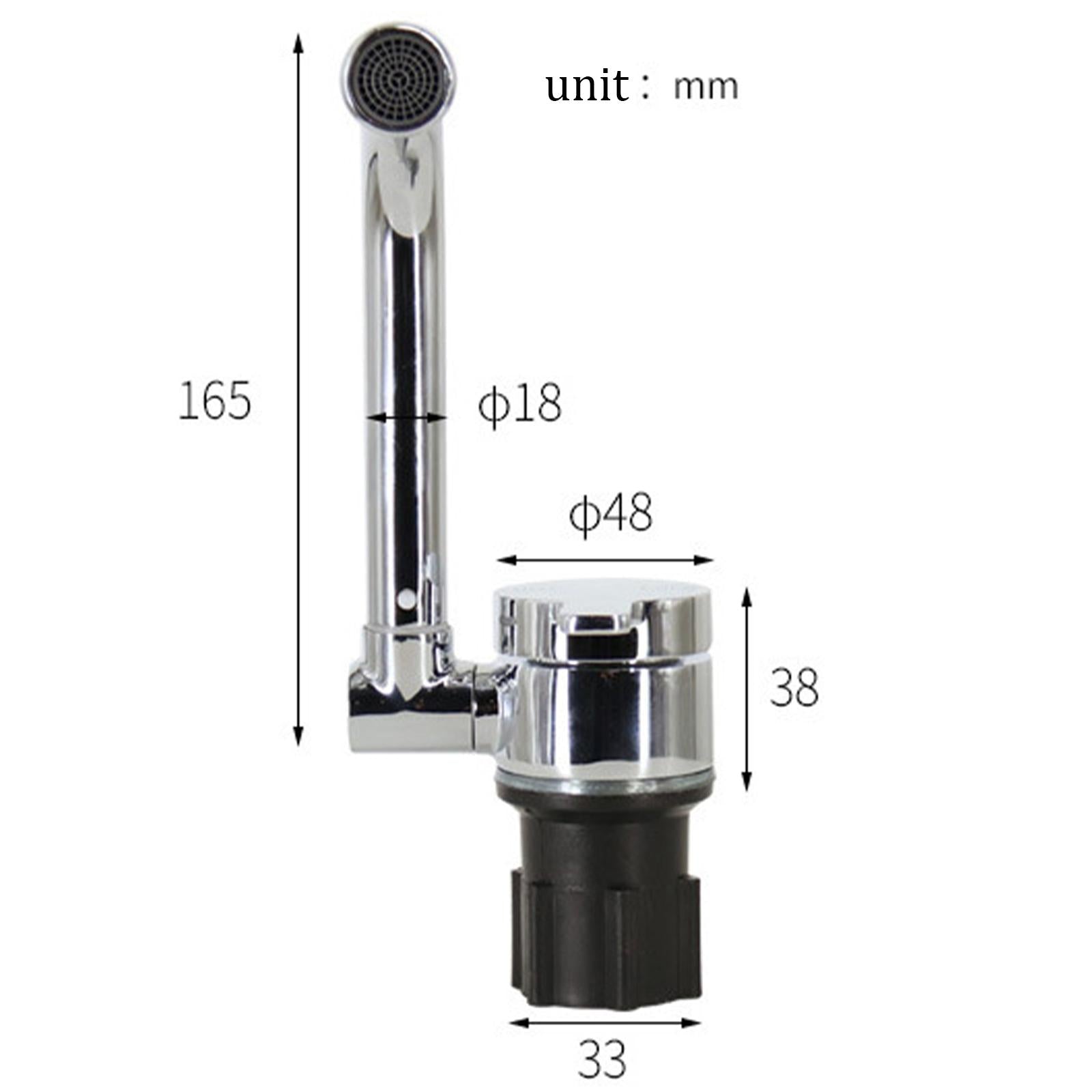 RV Faucet Hot and Cold Rotation with Hose for RV Caravans Marine Kitchen
