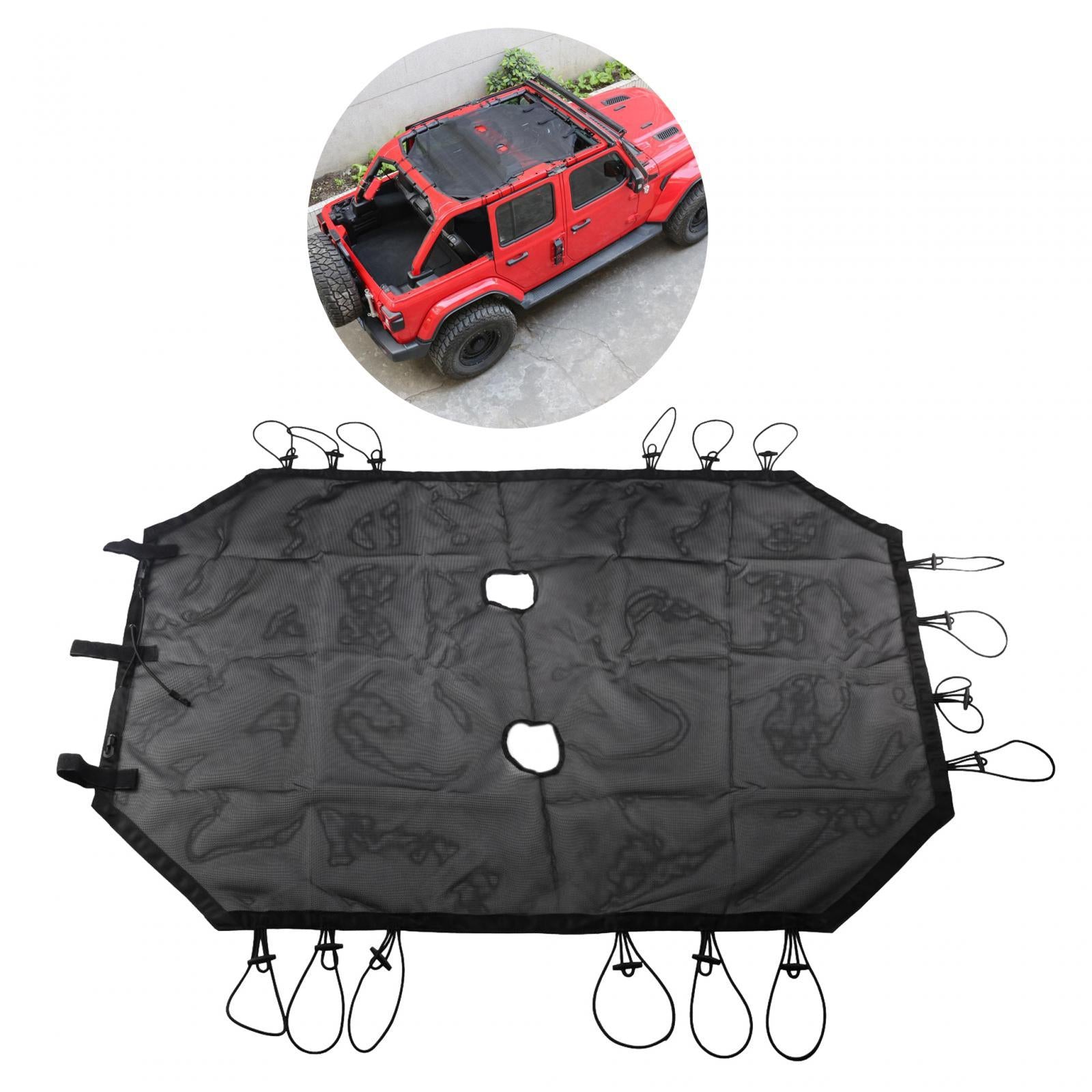 Soft Top Cover Net Sunshade Top Roof Mesh for Jeep Wrangler JK Assembly