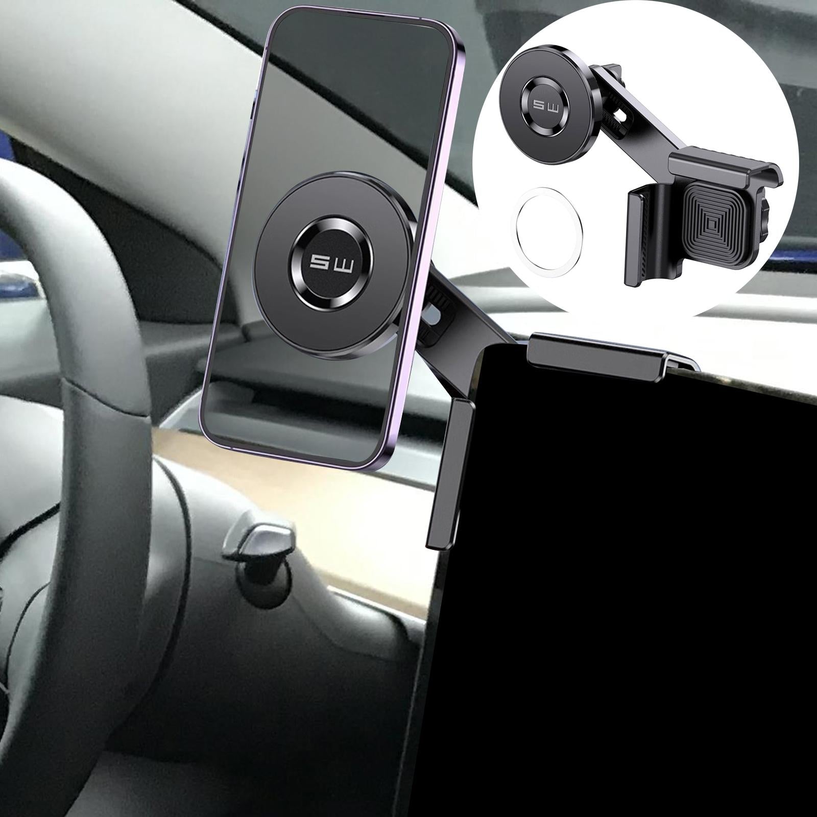 Car Phone Holder Angle Adjustable Durable Accessories Bracket for Telsa