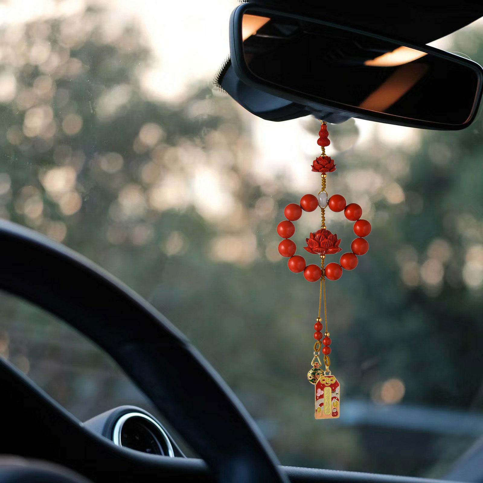Rearview Mirror Decorations Chinese Style Car Mirror Hanging Accessories