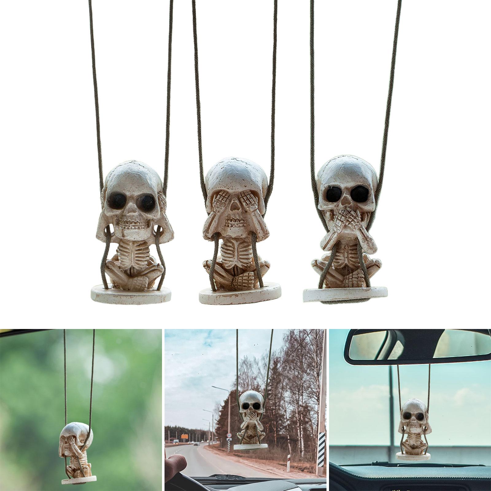Car Mirror Hanging Accessories Halloween Style Rearview Mirror Decorations Style A