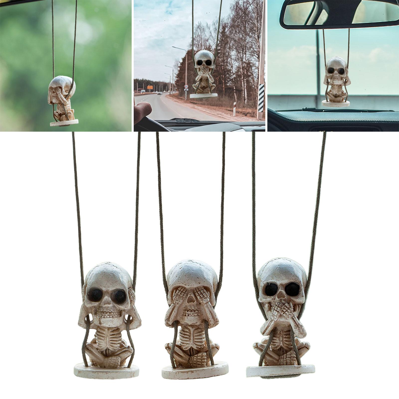 Car Mirror Hanging Accessories Halloween Style Rearview Mirror Decorations Style A