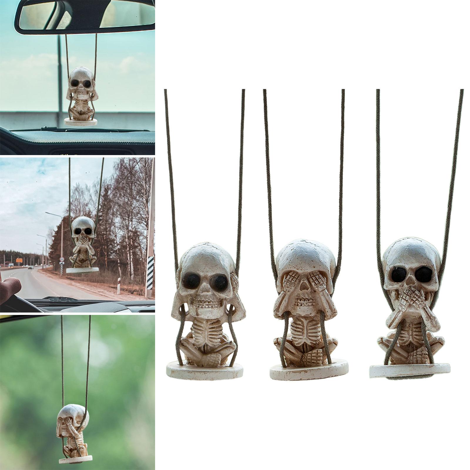 Car Mirror Hanging Accessories Halloween Style Rearview Mirror Decorations Style A
