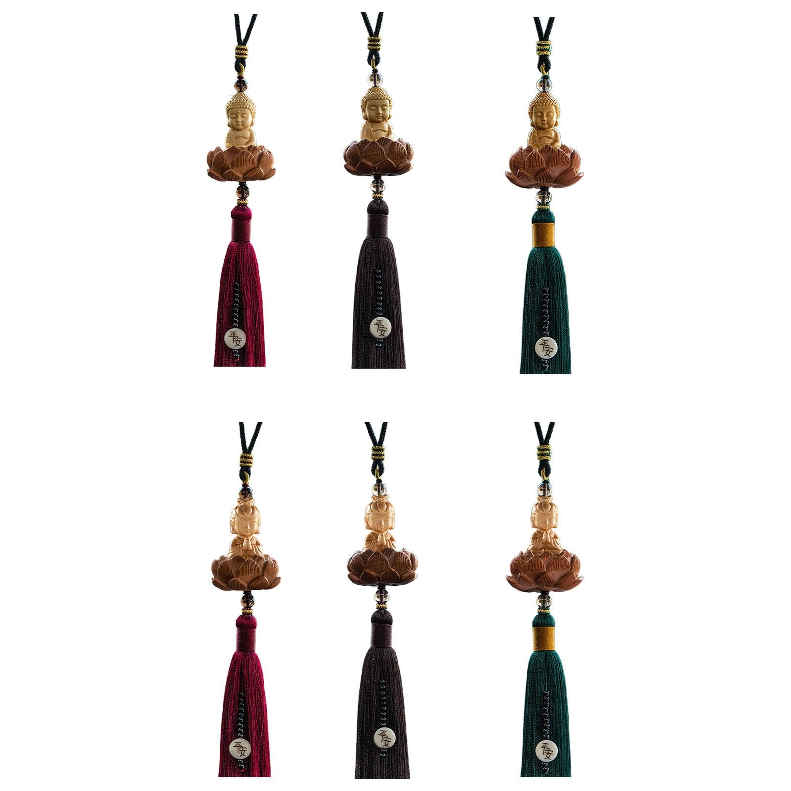 Car Hanging Ornament with Tassel Car Mirror Hanging Accessories for Men Style A