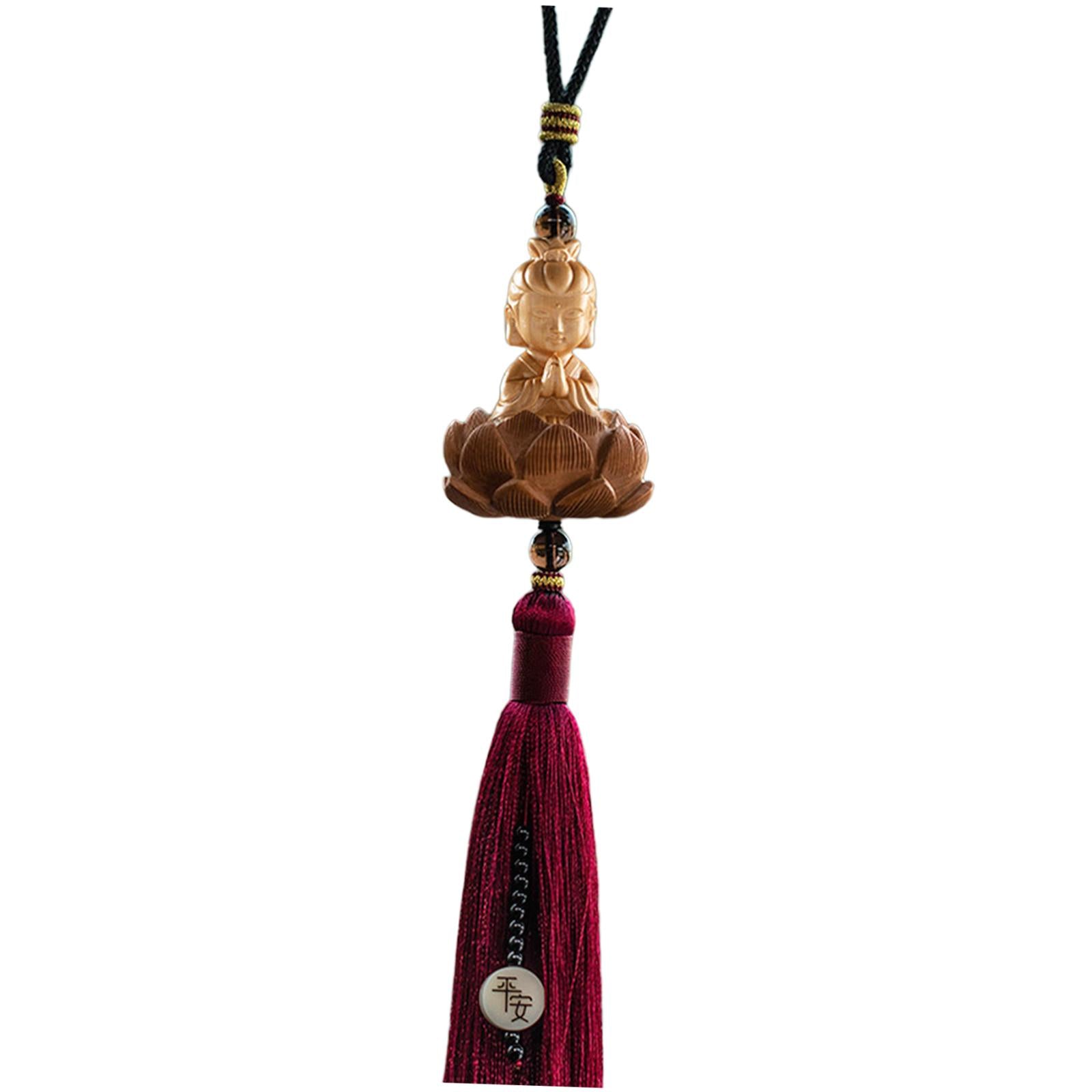 Car Hanging Ornament with Tassel Car Mirror Hanging Accessories for Men Style D