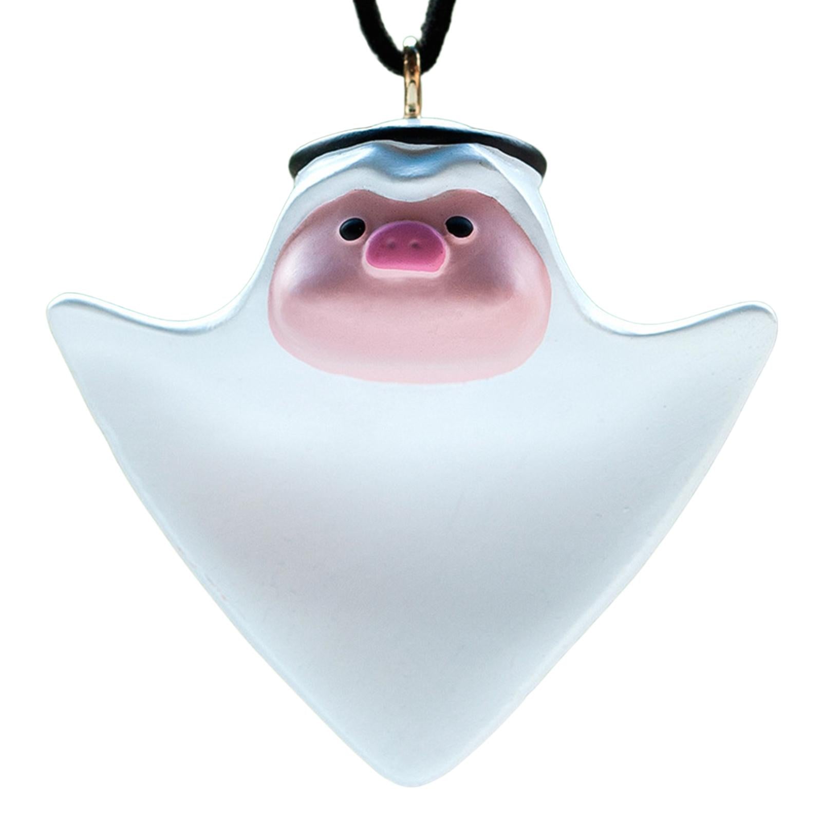 Car Charm Cute Pig Car Decor Pendant Rear View Mirror Hanging Accessories