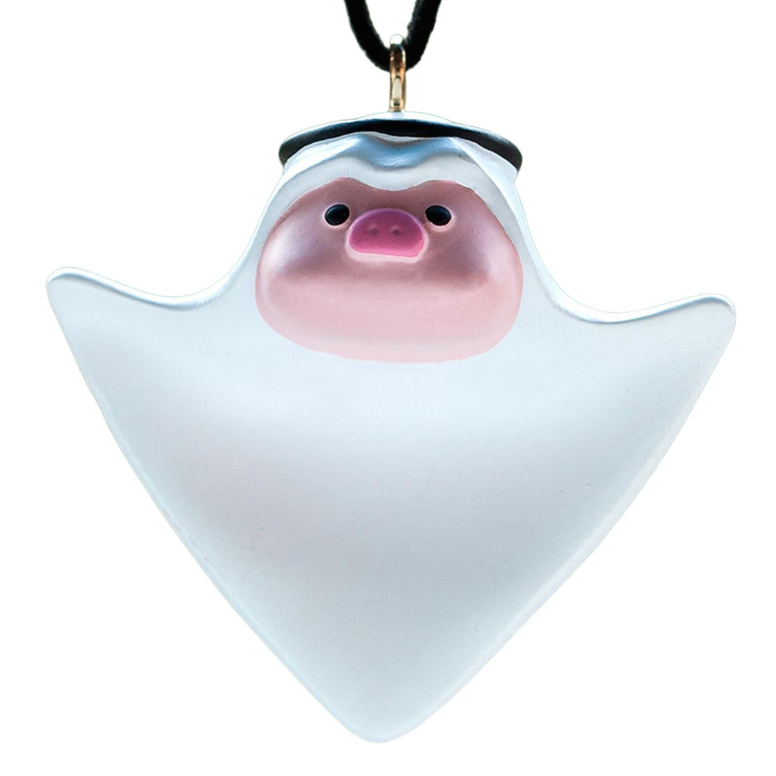 Car Charm Cute Pig Car Decor Pendant Rear View Mirror Hanging Accessories
