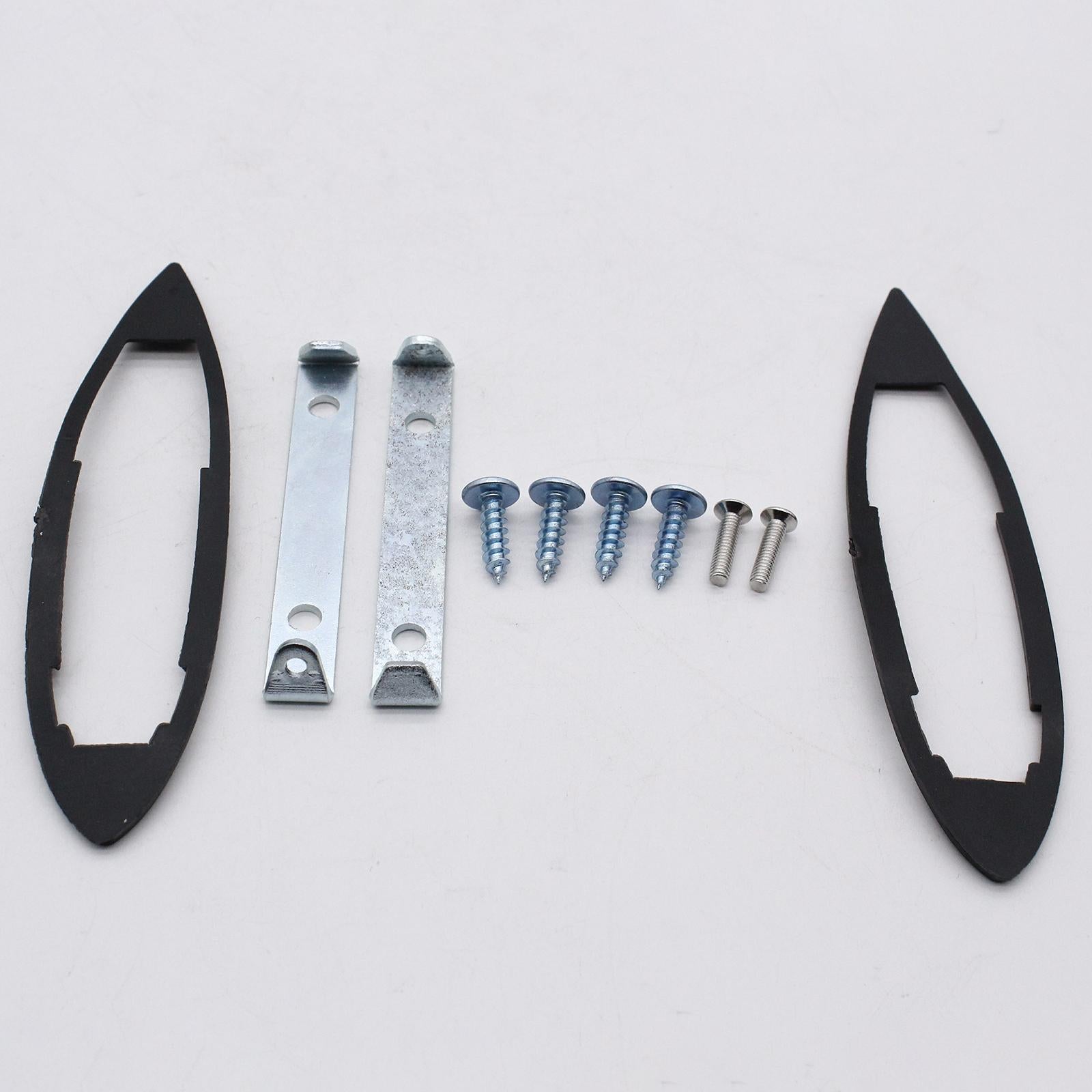 Round Bowtie Outside Rearview Mirrors Accessories for Corvair 1963-1965