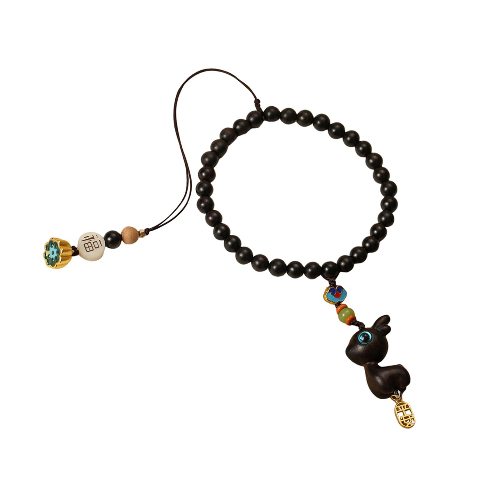 Rearview Mirror Charm Feng Shui Decor Traditional Rearview Mirror Decoration Ebony