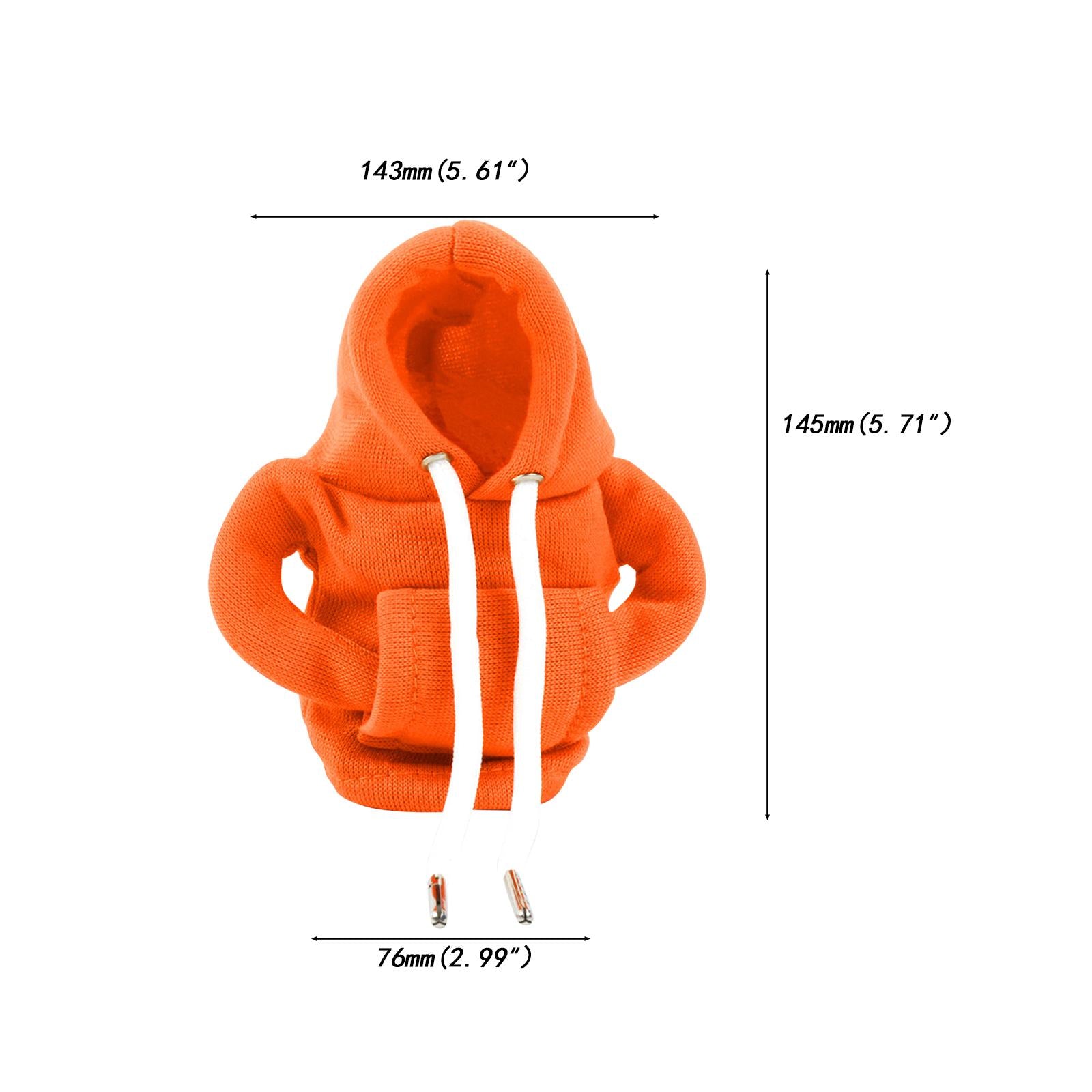 Car Gear Shift Hoodie Cover Shifter Decor Lightweight Auto Gear Handle Cover Orange