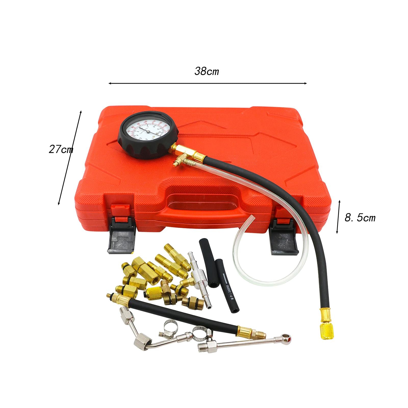 Engine Compression Tester Set Automotive Petrol Gas Cylinder Pressure Gauge