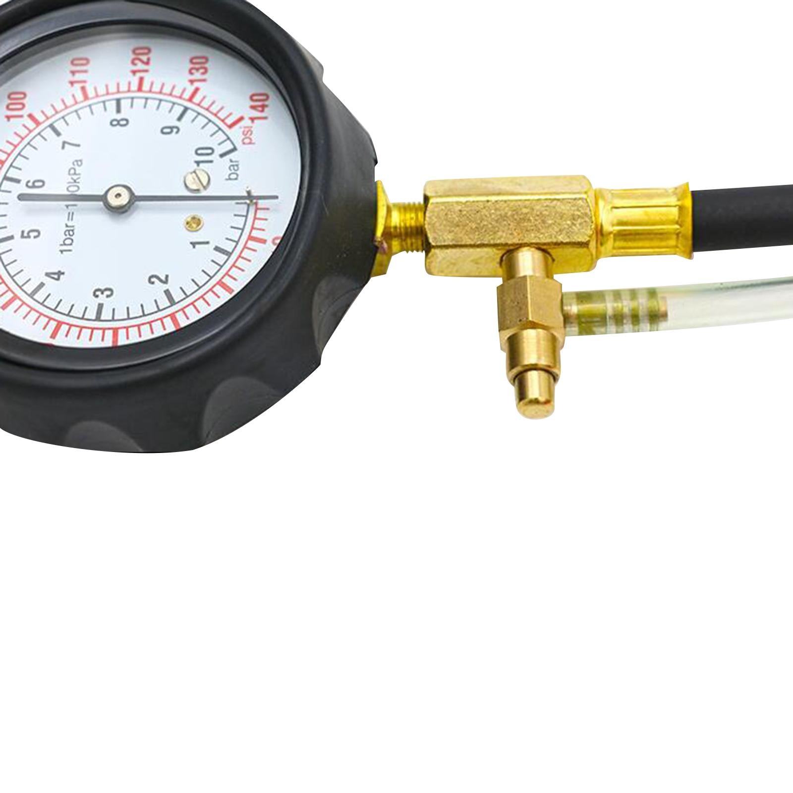 Engine Compression Tester Set Automotive Petrol Gas Cylinder Pressure Gauge