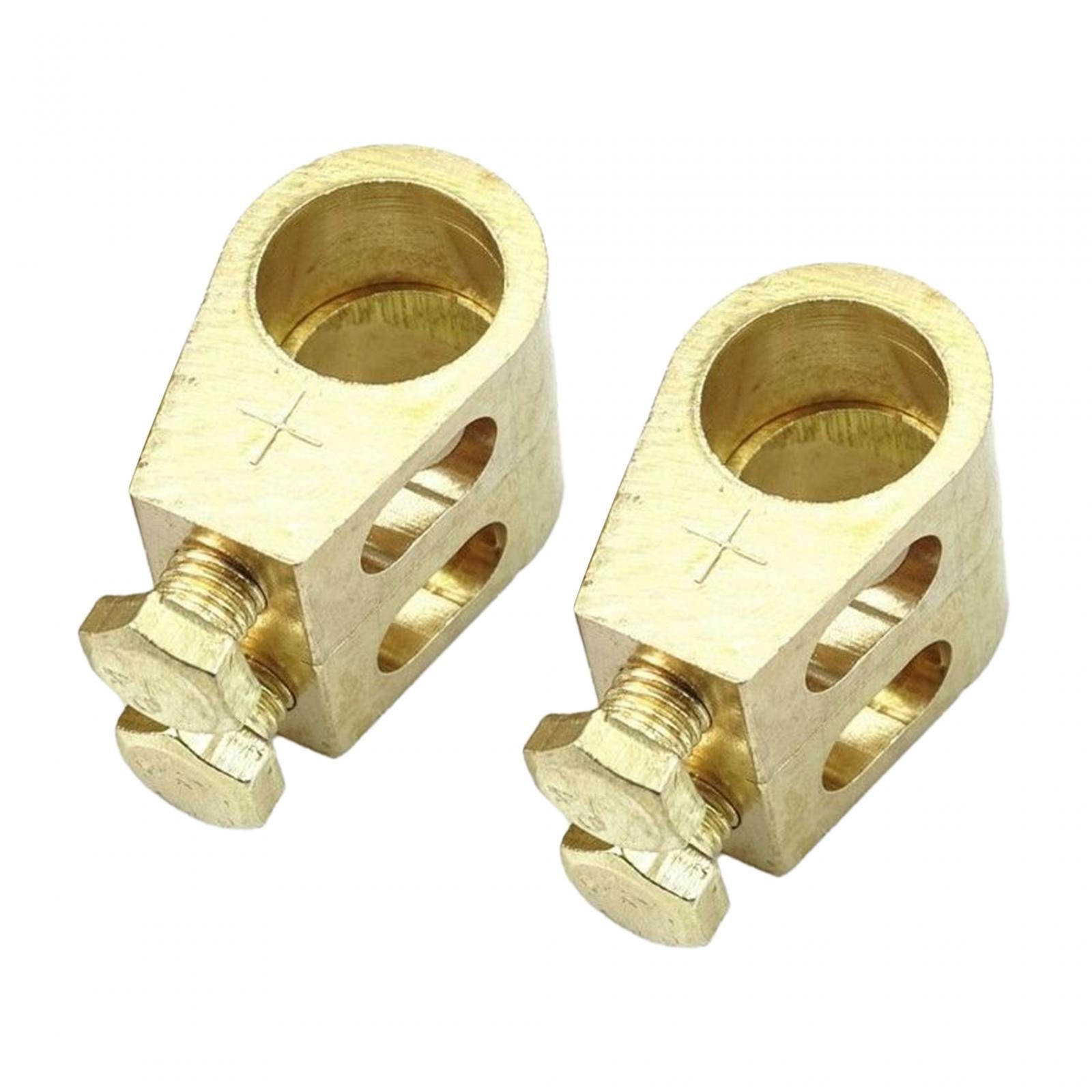 2 Pieces Pure Copper Battery Terminals Battery Terminal Connector Clamps