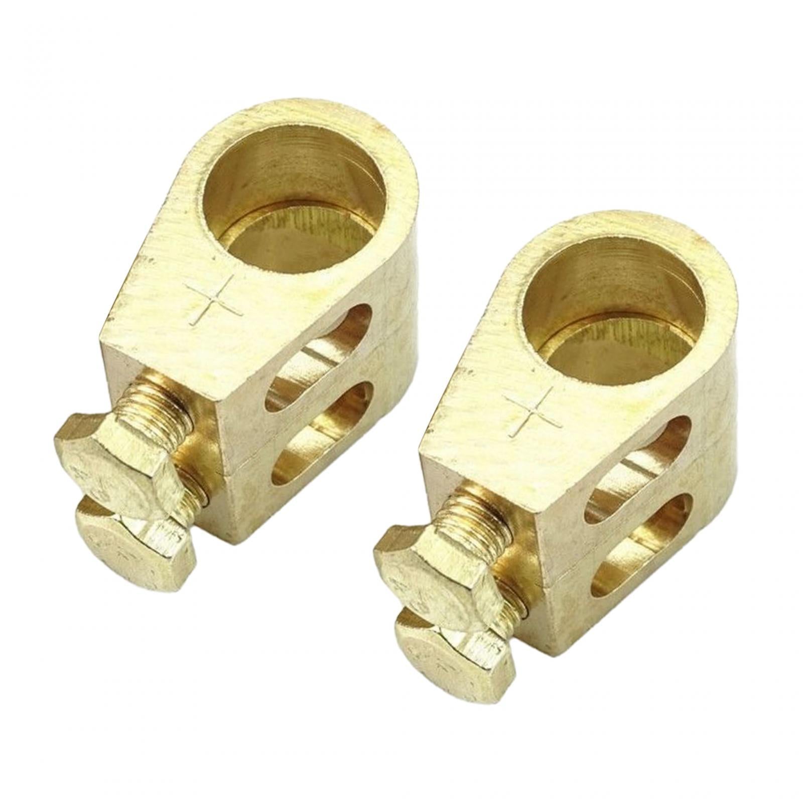 2 Pieces Pure Copper Battery Terminals Battery Terminal Connector Clamps