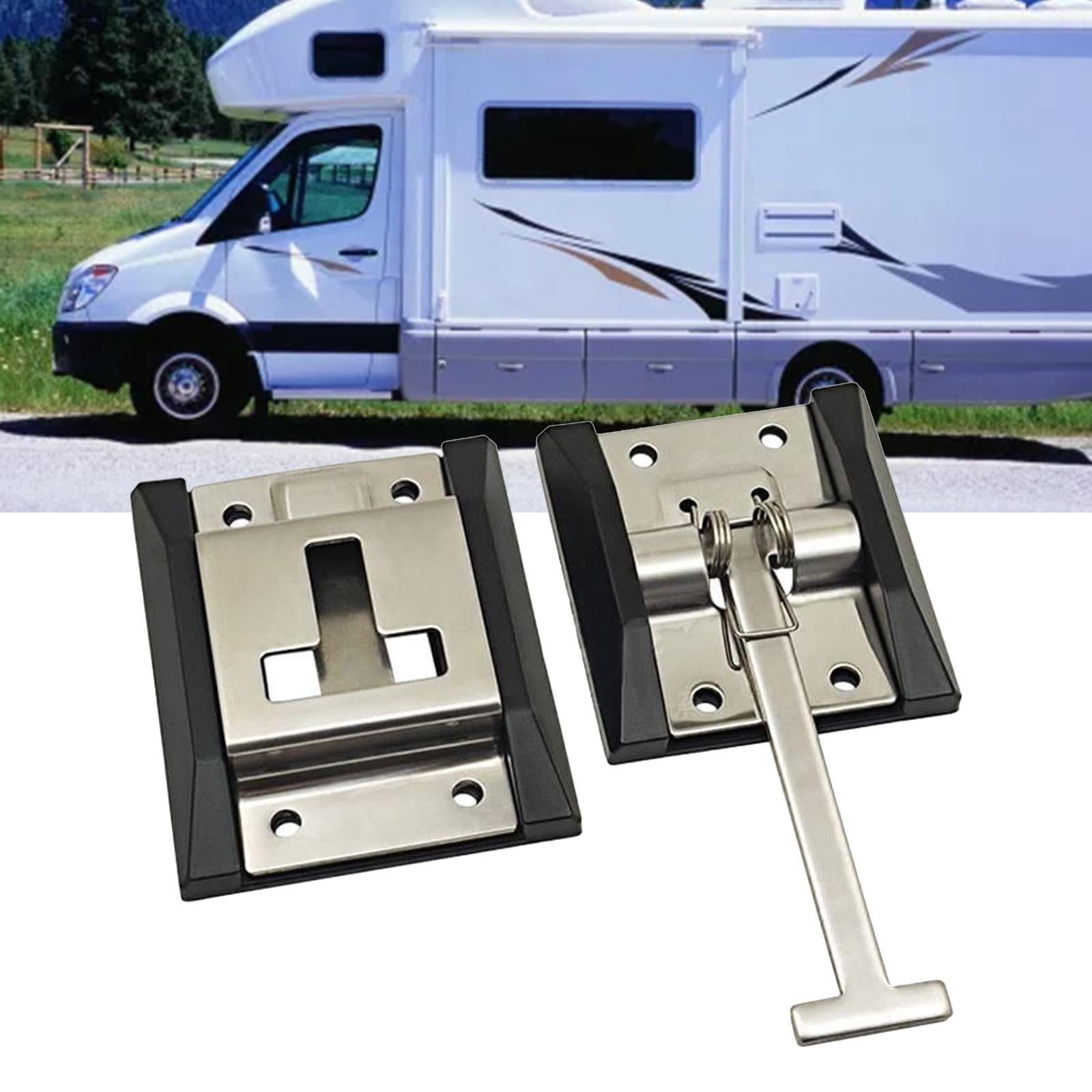 T Shape Entry Door Latch Compartment Replacement Accessories RV Catch Holder