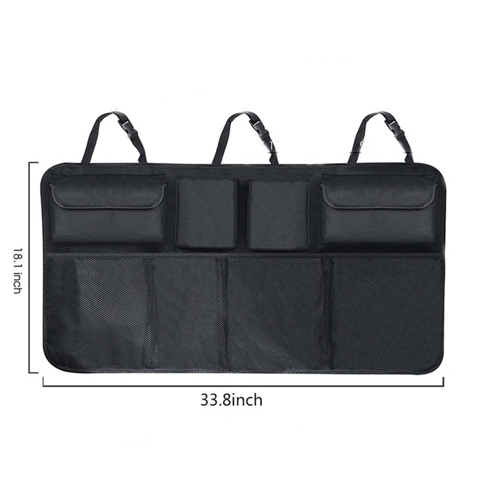 Car Hanging Seat Back Trunk Organizer Multipurpose Adjustable Straps 86x46cm