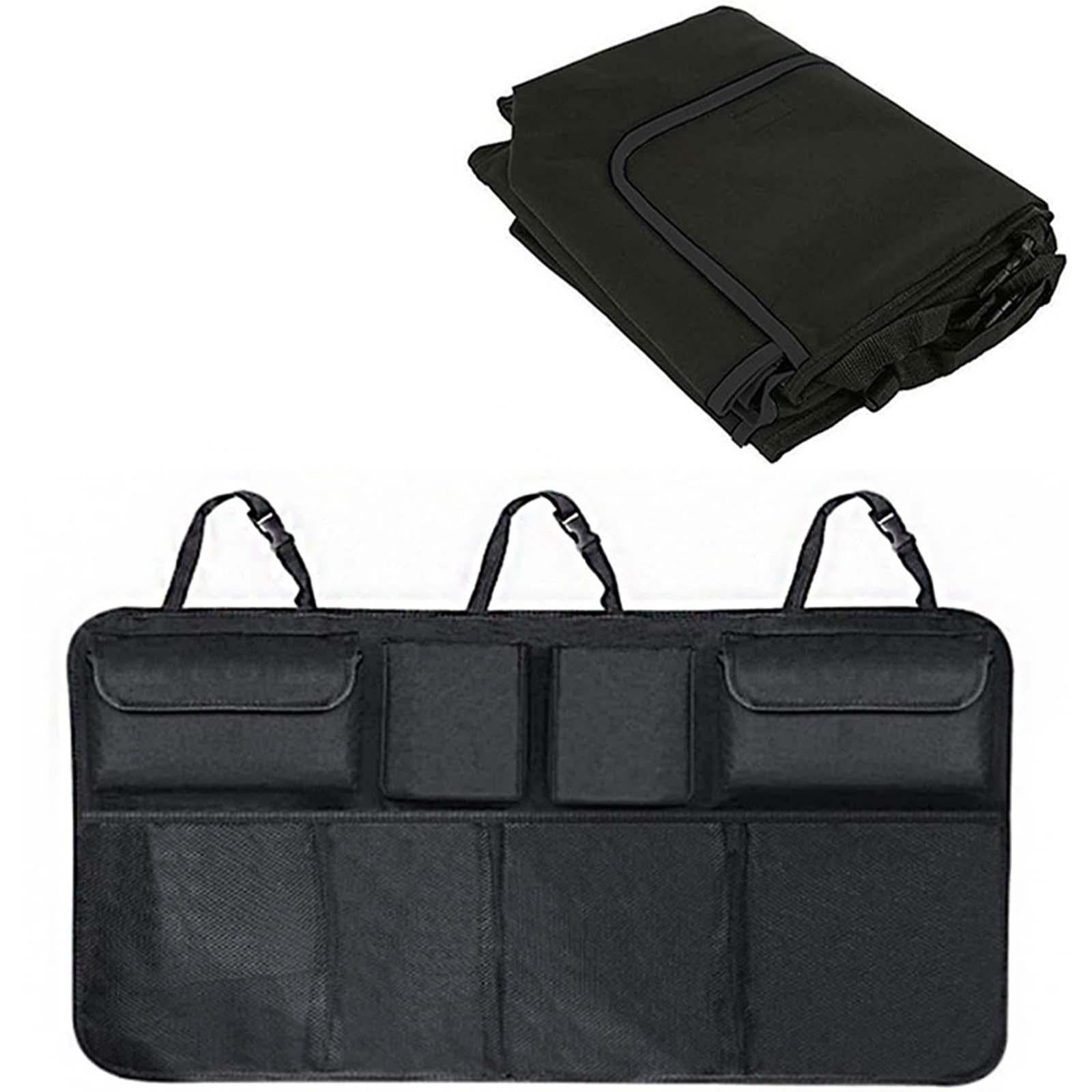 Car Hanging Seat Back Trunk Organizer Multipurpose Adjustable Straps 86x46cm