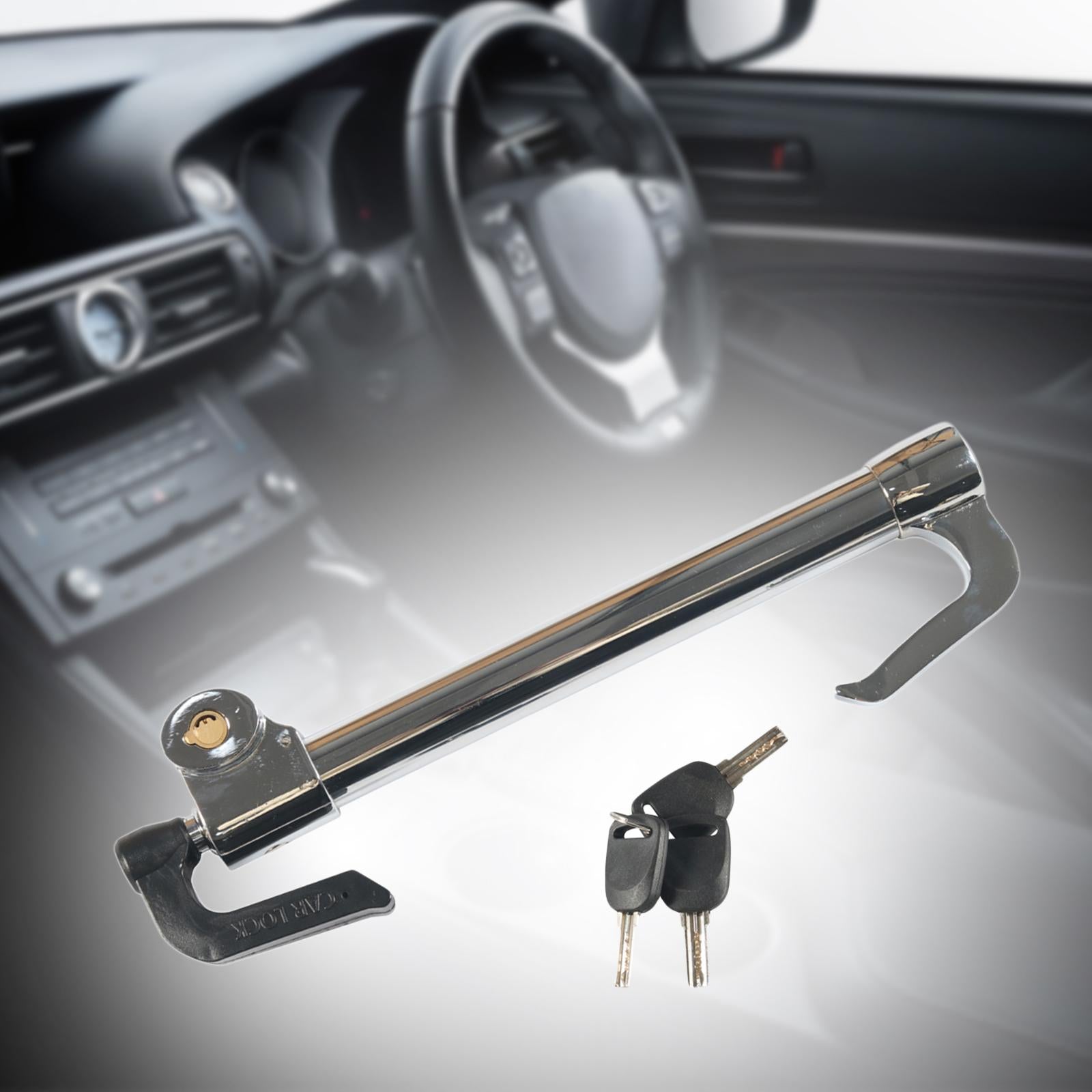 Steering Wheel Lock Telescopic Double Hook Pedal Lock for Van Car Truck