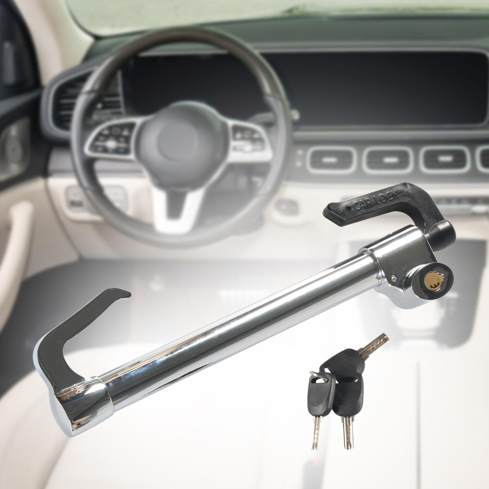 Steering Wheel Lock Telescopic Double Hook Pedal Lock for Van Car Truck