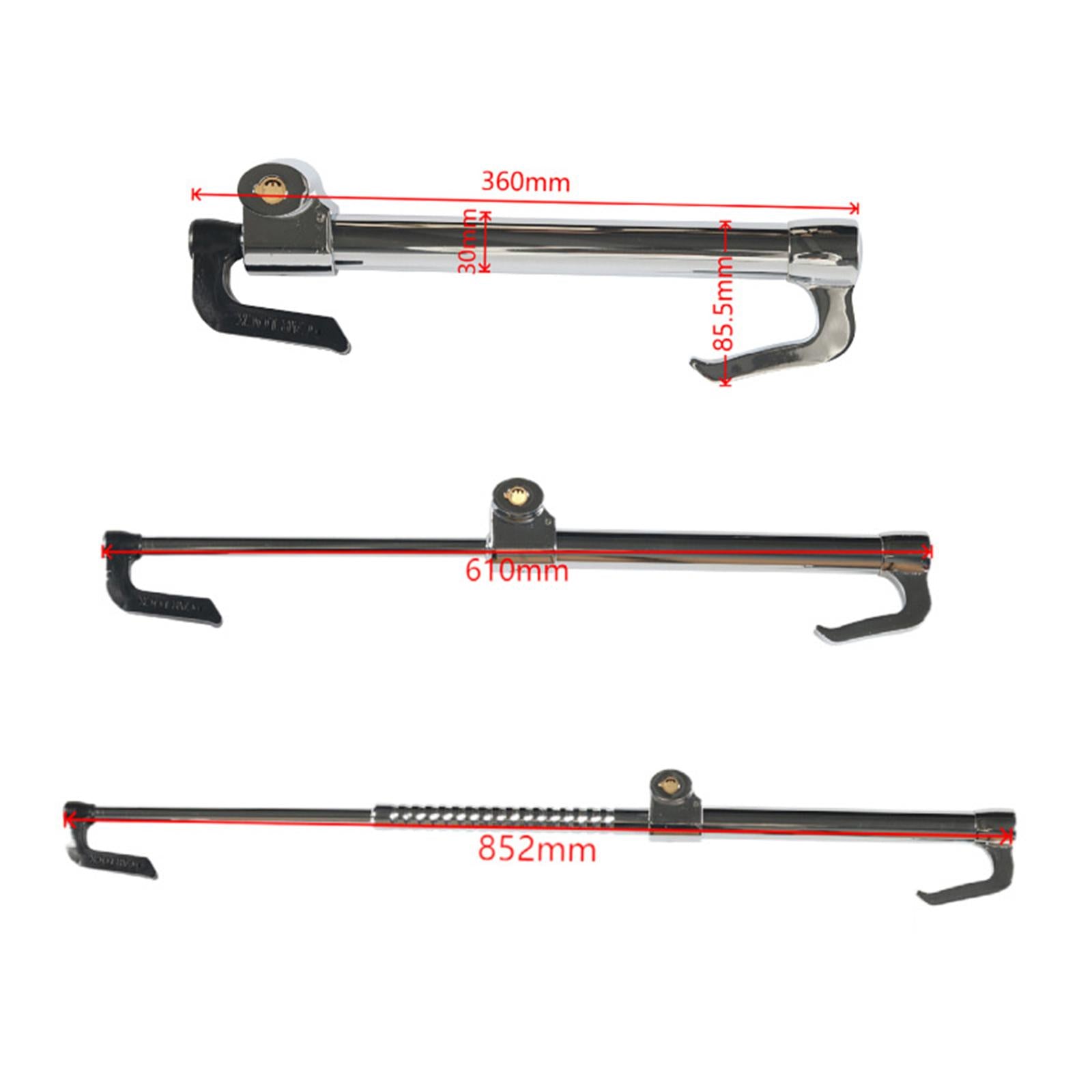Steering Wheel Lock Telescopic Double Hook Pedal Lock for Van Car Truck