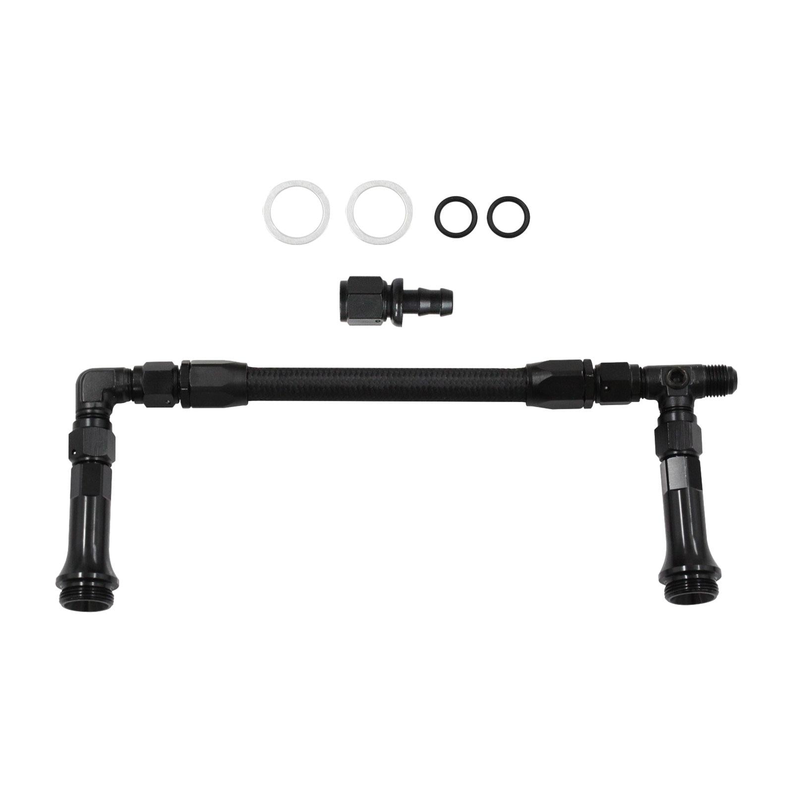 AN8 Dual feed Fuel Line Kits 4150 based Carburetor for Truck Auto Parts