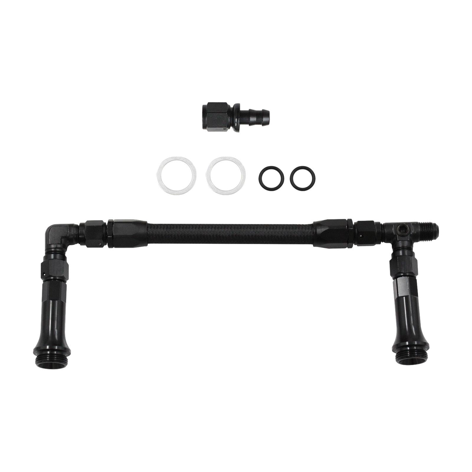 AN8 Dual feed Fuel Line Kits 4150 based Carburetor for Truck Auto Parts