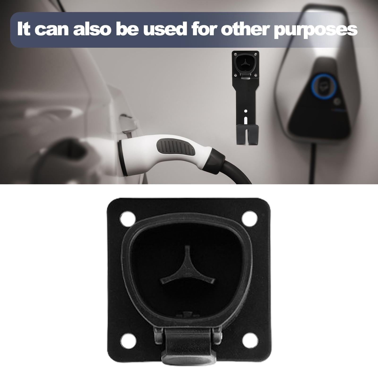 EV Charging Cable Organizer Wall Mount Waterproof Accessories for Tesla Without hook
