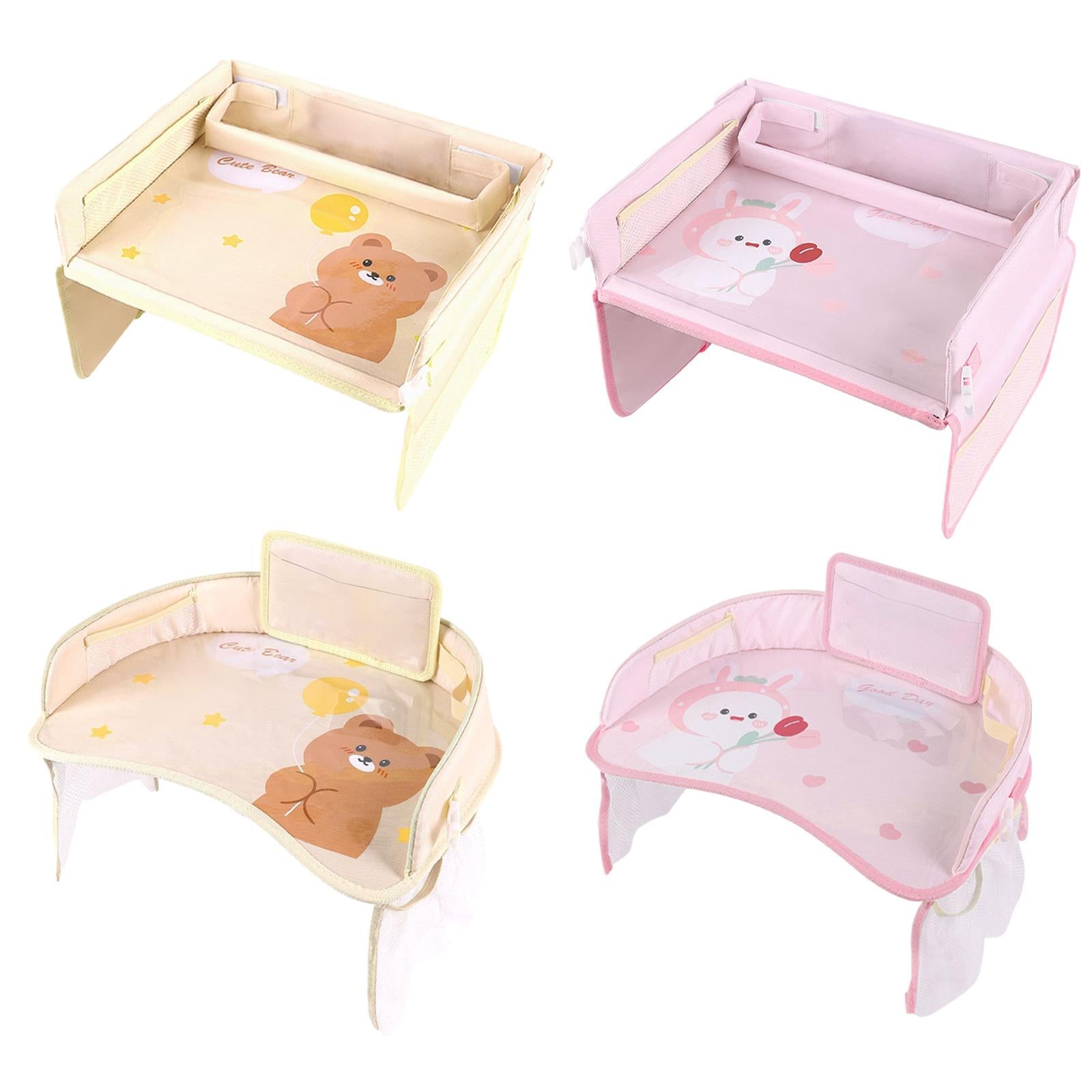Kids Tour Tray for Baby Car Seat Storage Child Safety Car Seat Table Mat round bear