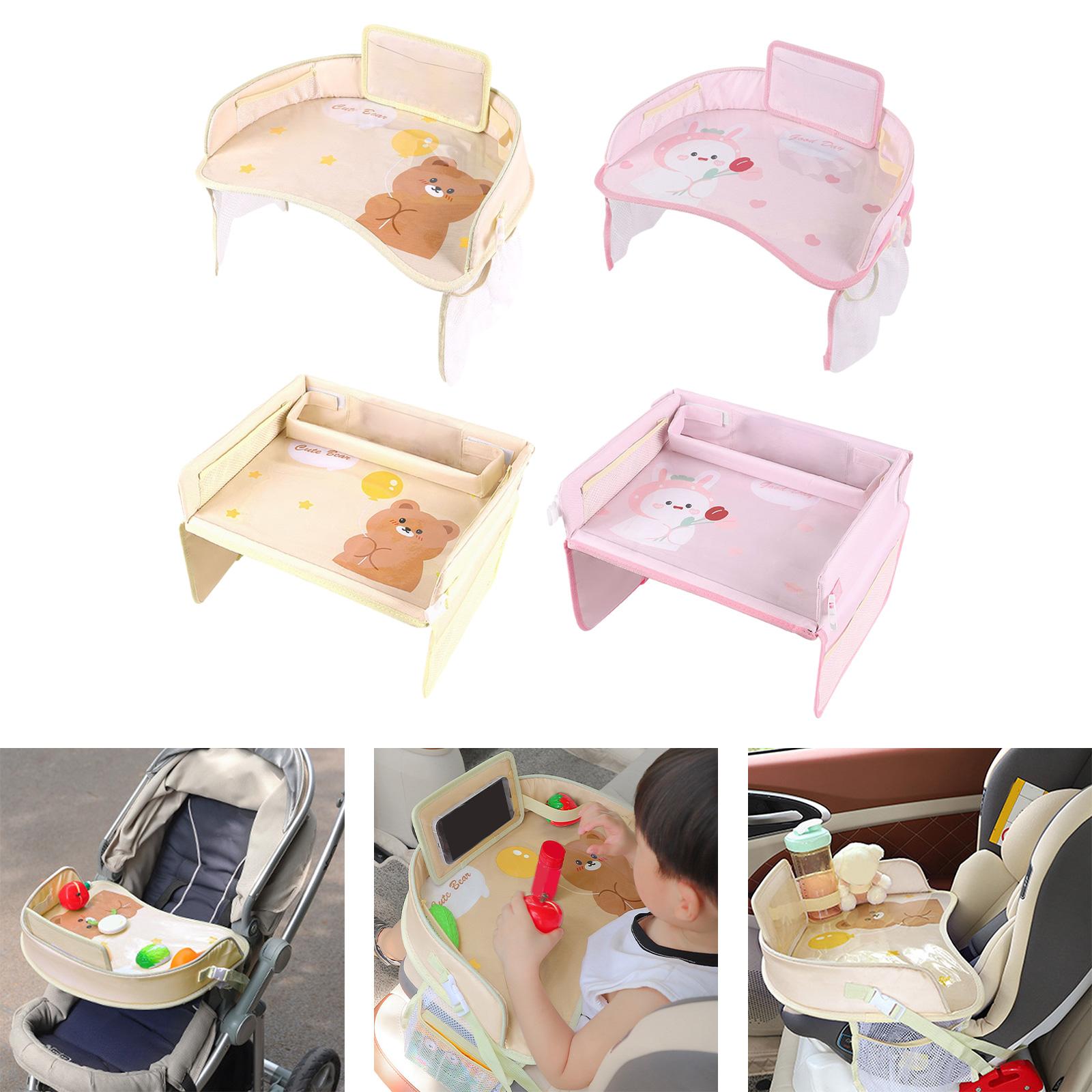 Kids Tour Tray for Baby Car Seat Storage Child Safety Car Seat Table Mat round bear