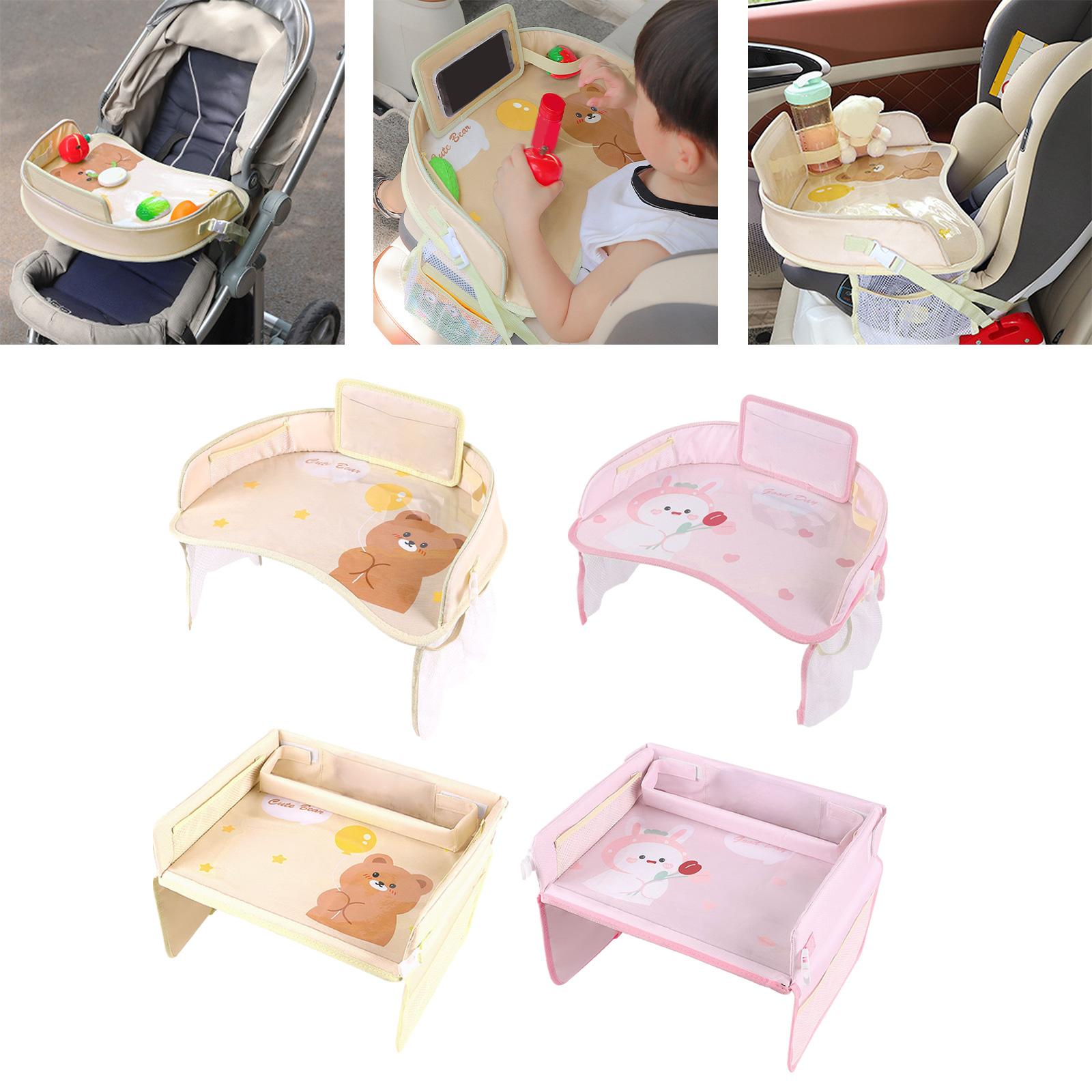 Kids Tour Tray for Baby Car Seat Storage Child Safety Car Seat Table Mat round bear
