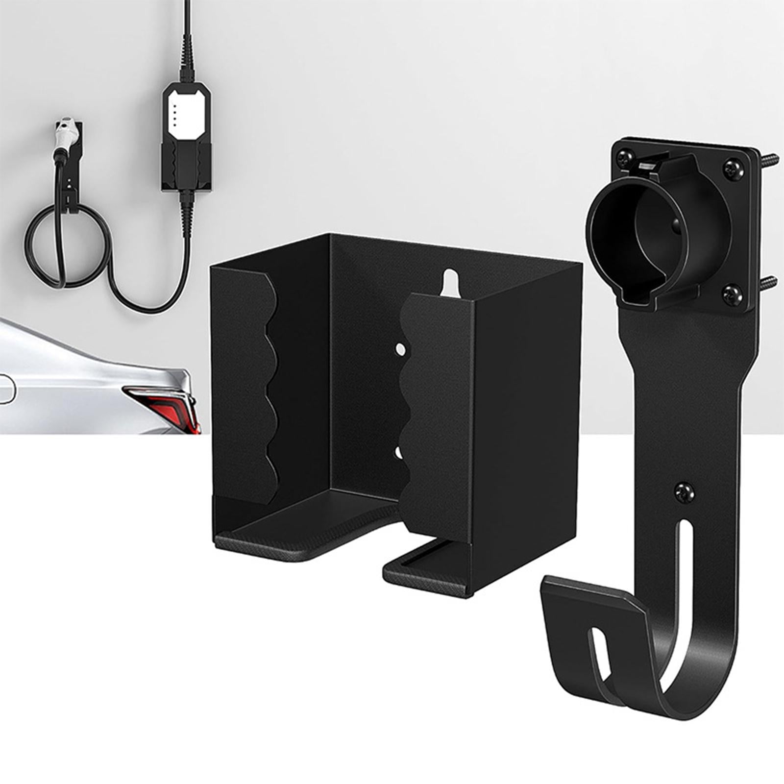 EV Charging Holder Set Waterproof EV Charging Nozzle Holster Dock and J Hook