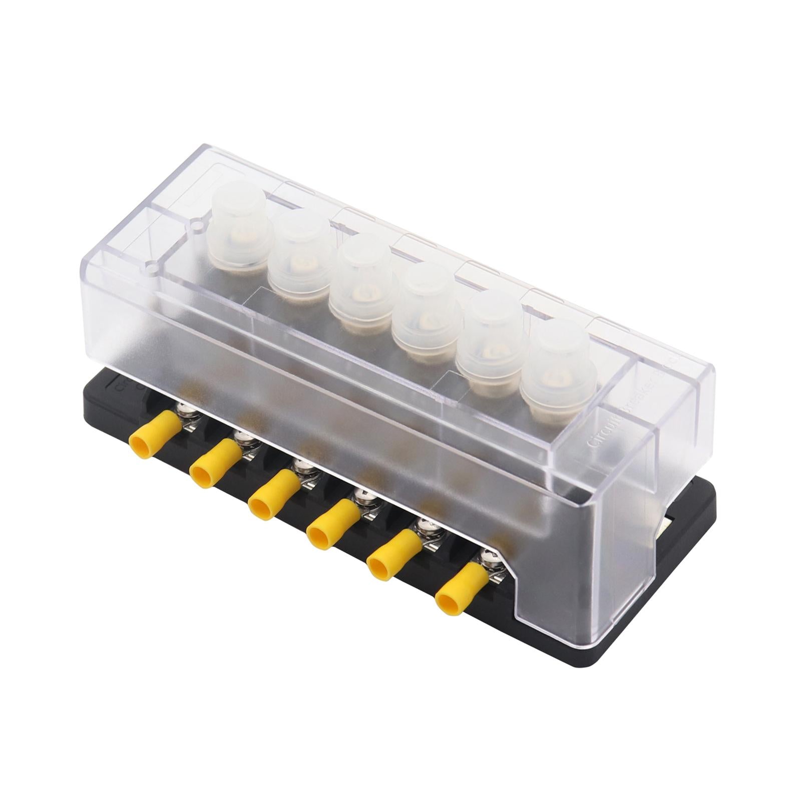 Circuit Breaker Panel Waterproof Breaker Box for RV Boat Trolling Motor