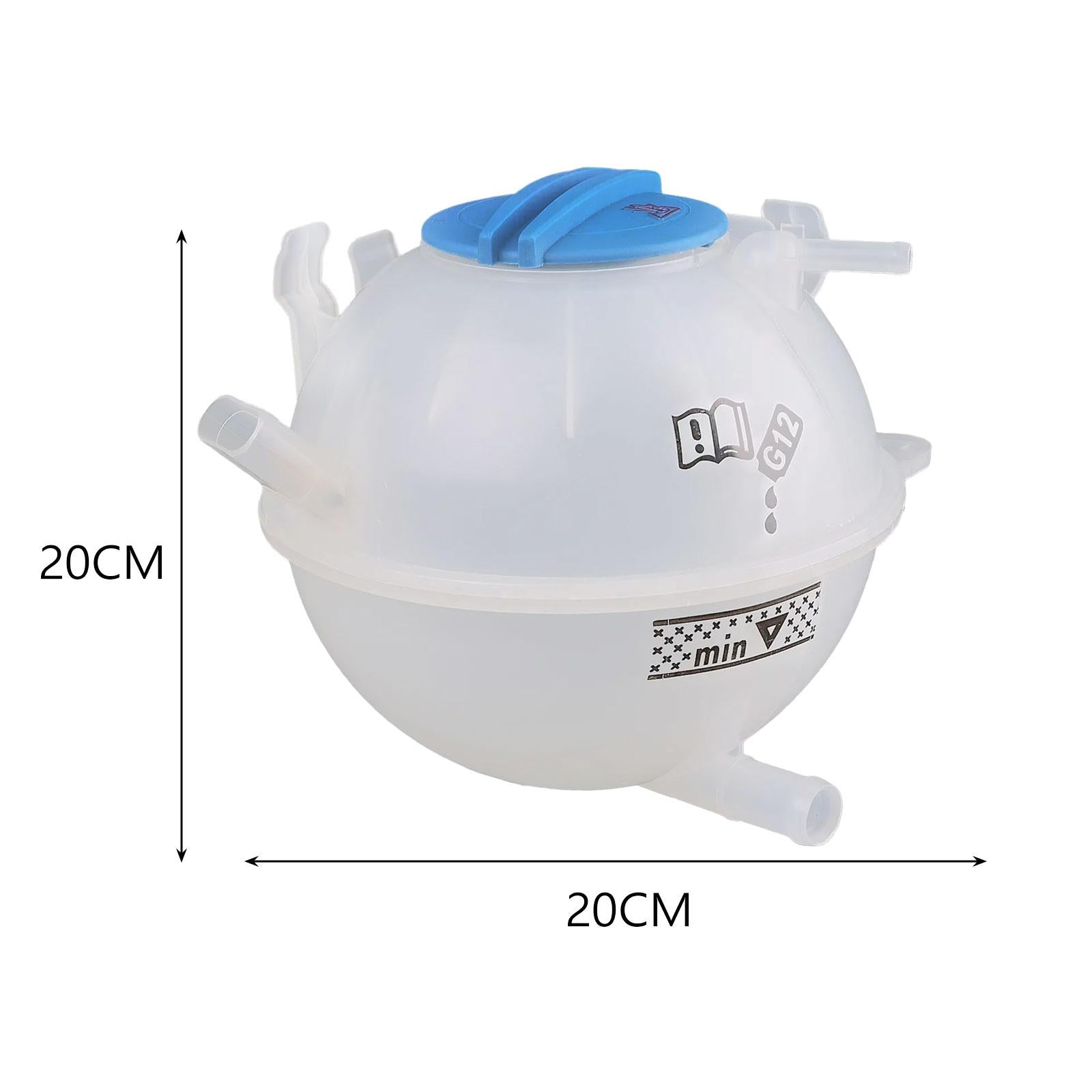 Coolant Radiator Reservoir Tank with Lid for VW Golf Rabbit R32 Durable