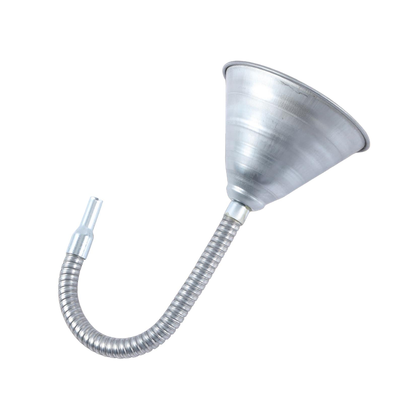 Oil Funnel with Strainer Screen Bendable Spout Funnel for Vehicles Fuel