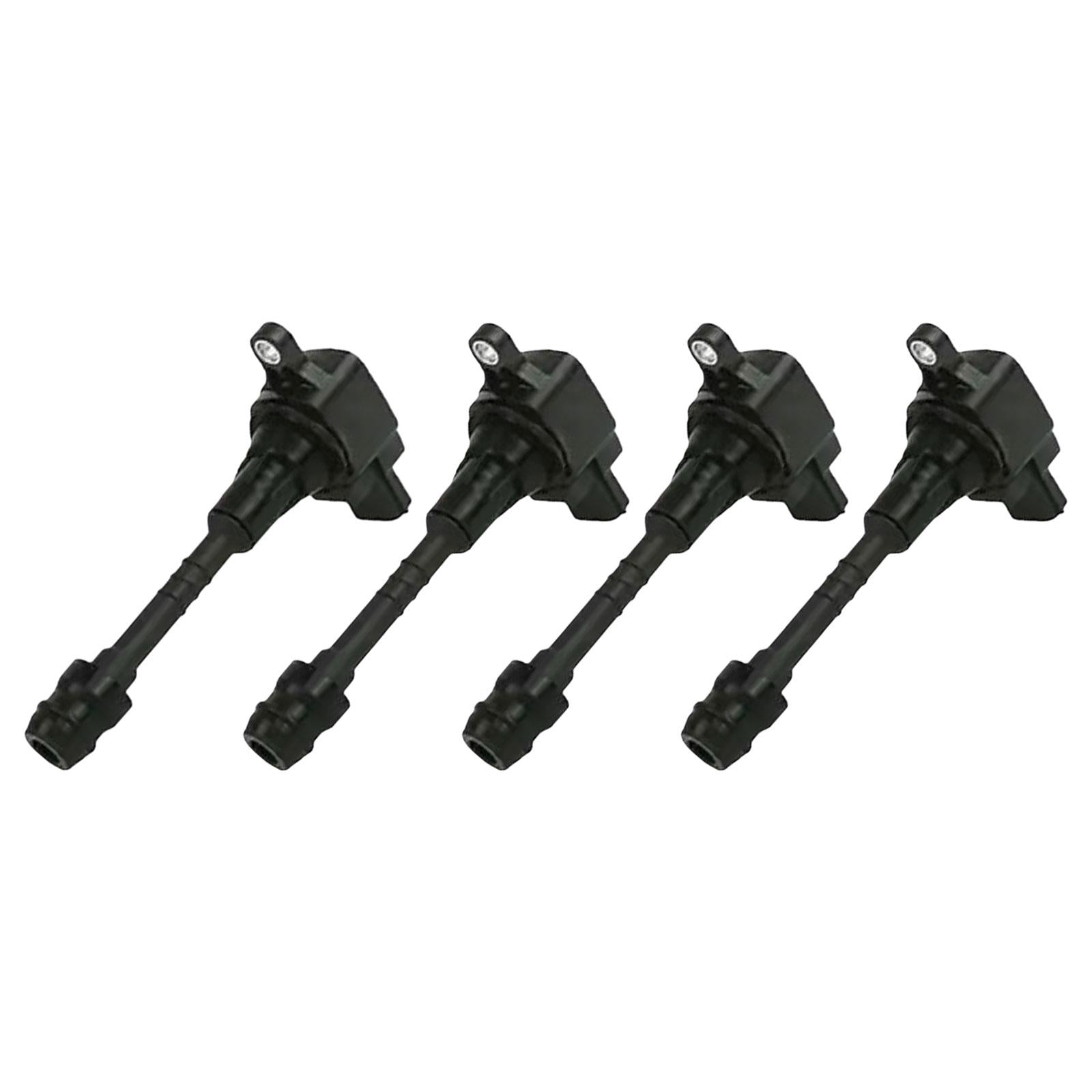 4x Ignition Coils Easy to Install Replaces 224486N012 for Nissan Almera