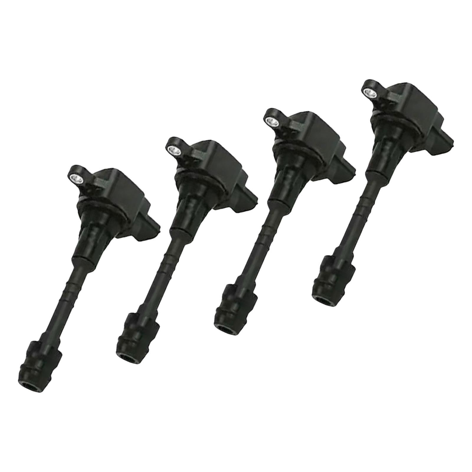 4x Ignition Coils Easy to Install Replaces 224486N012 for Nissan Almera