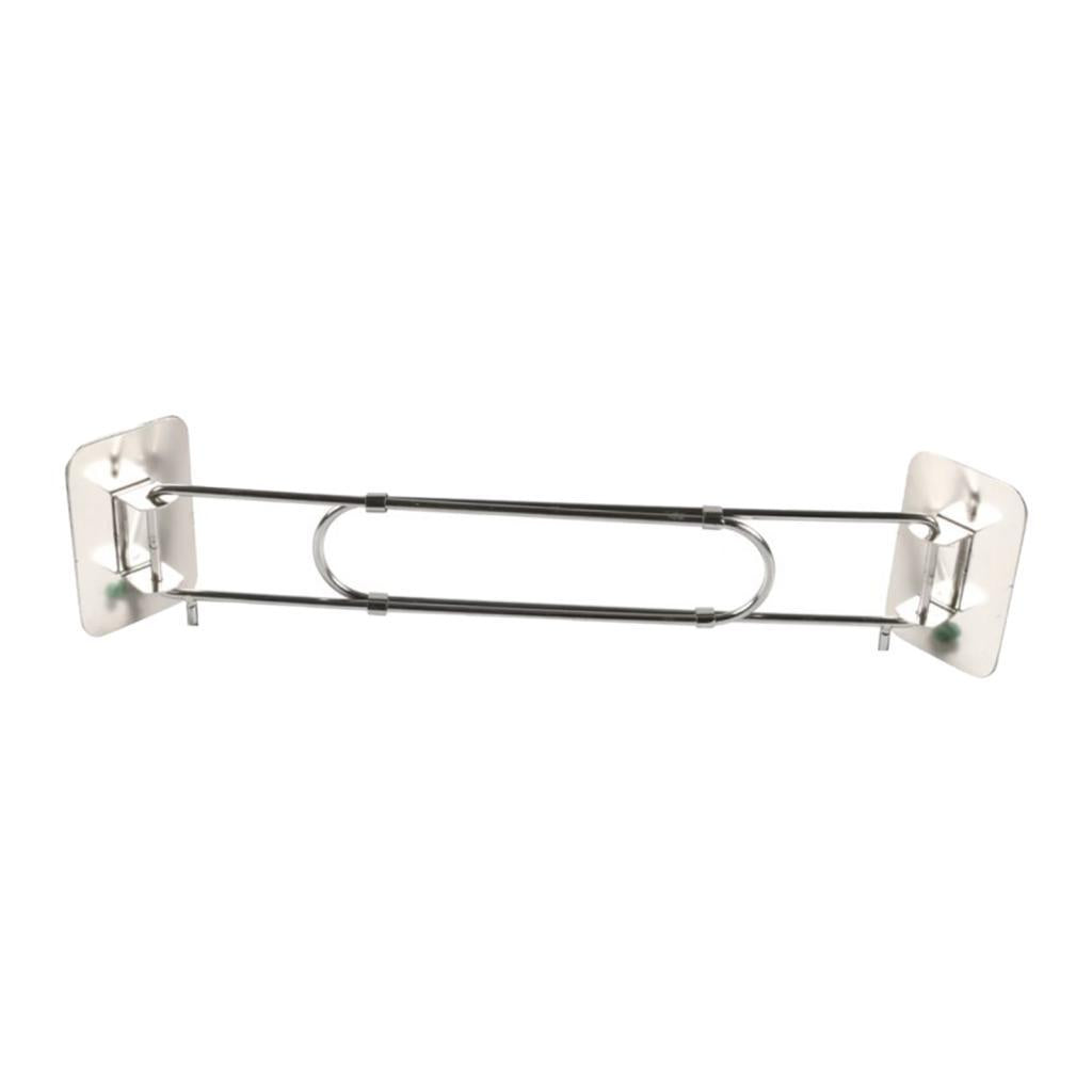 RV Shower Corner Storage Bar Stainless Steel Tension Rod for Corner Shelves