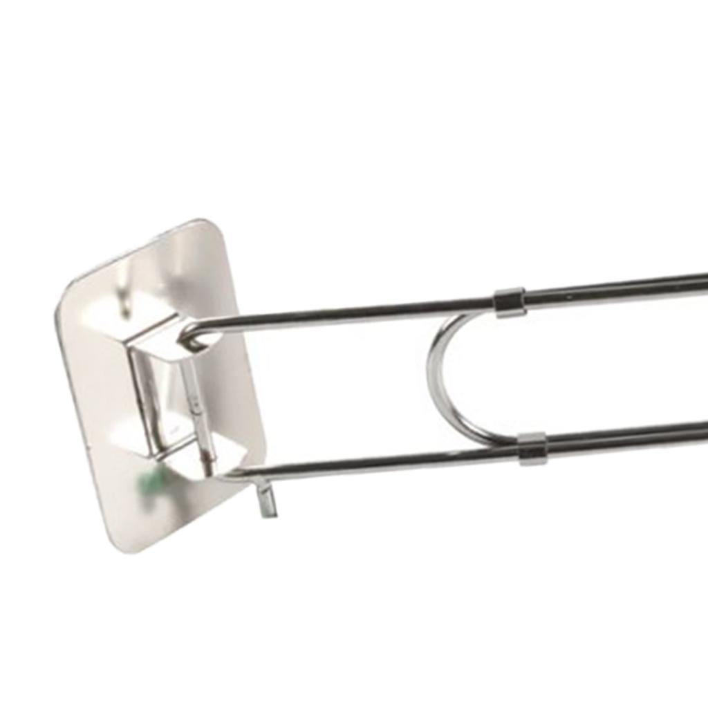RV Shower Corner Storage Bar Stainless Steel Tension Rod for Corner Shelves