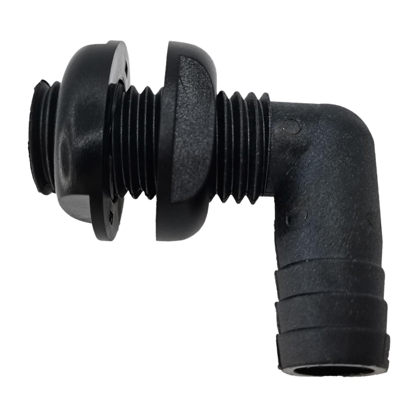 90 Degree thru Hull Connector Fits 3/4 in. Spare Parts for Boat Yachts