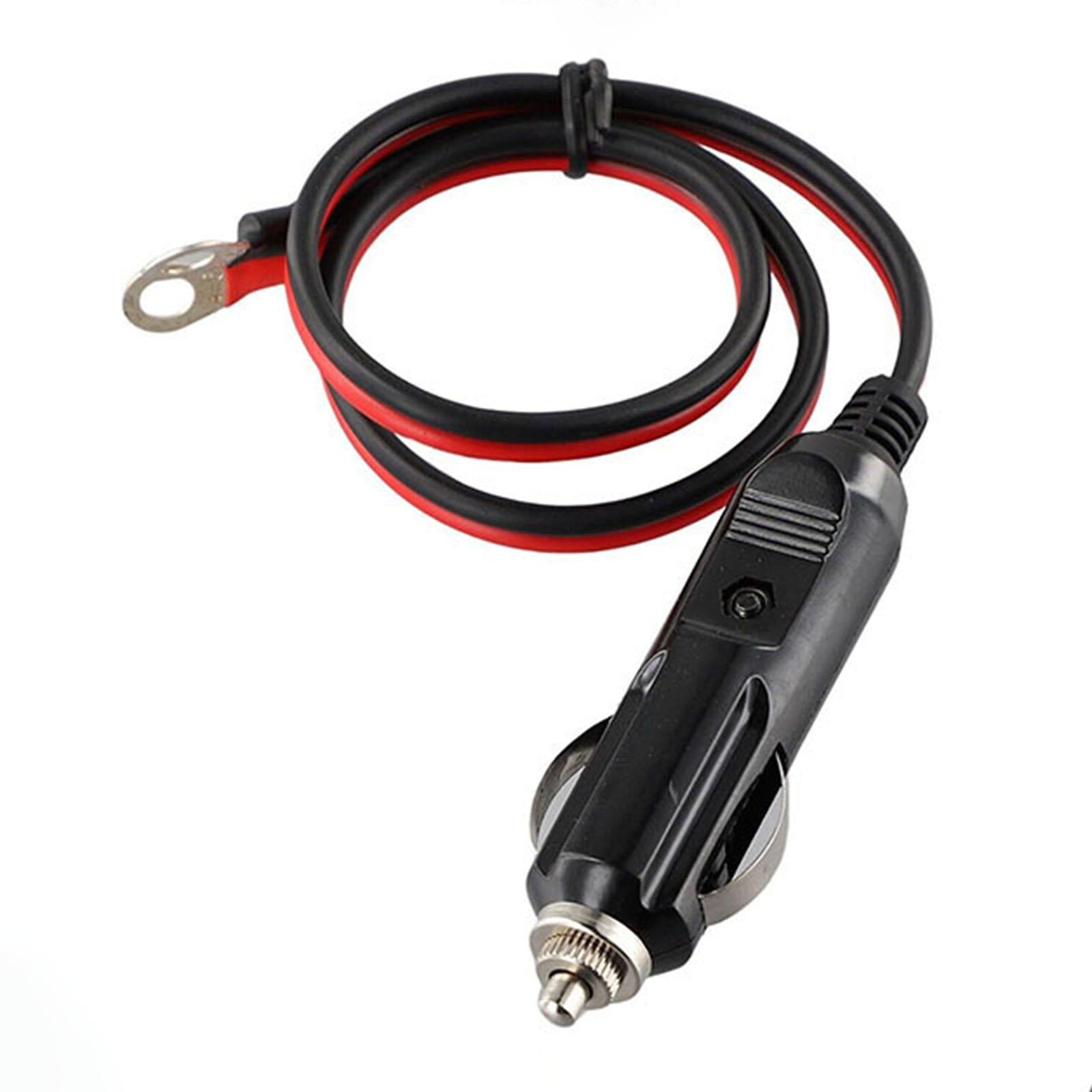 Generic Cigarette Lighter Male Plug Adapter 1M Connector Plug Inverter Cable