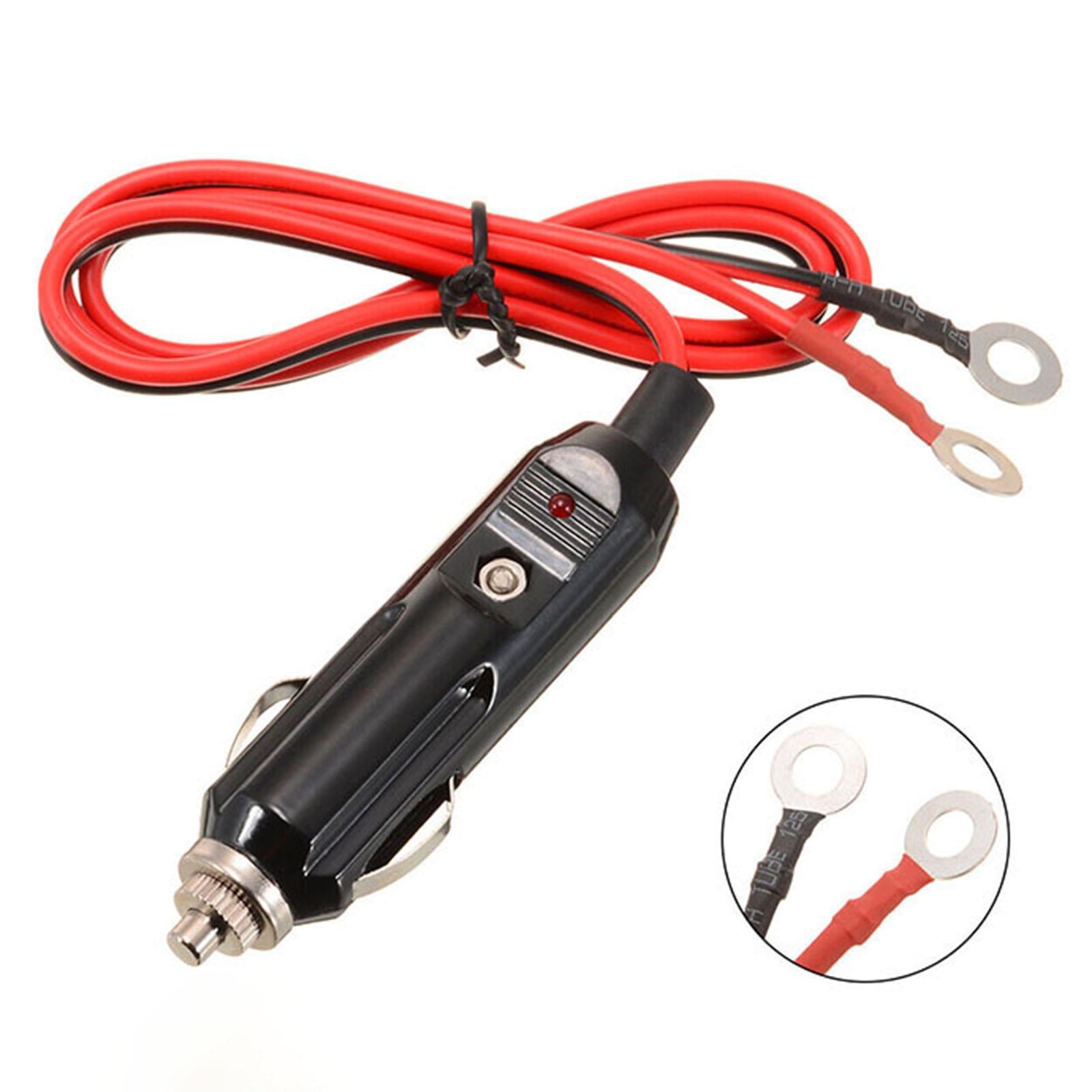 Generic Cigarette Lighter Male Plug Adapter 1M Connector Plug Inverter Cable