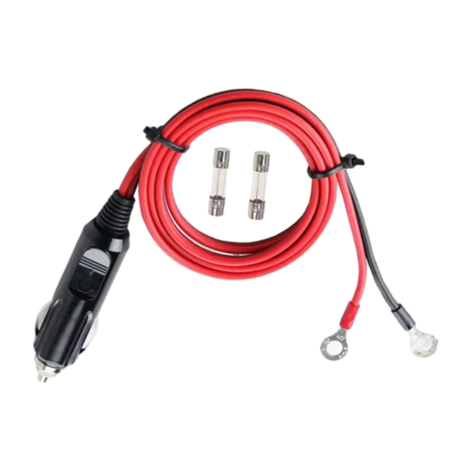 Generic Cigarette Lighter Male Plug Adapter 1M Connector Plug Inverter Cable