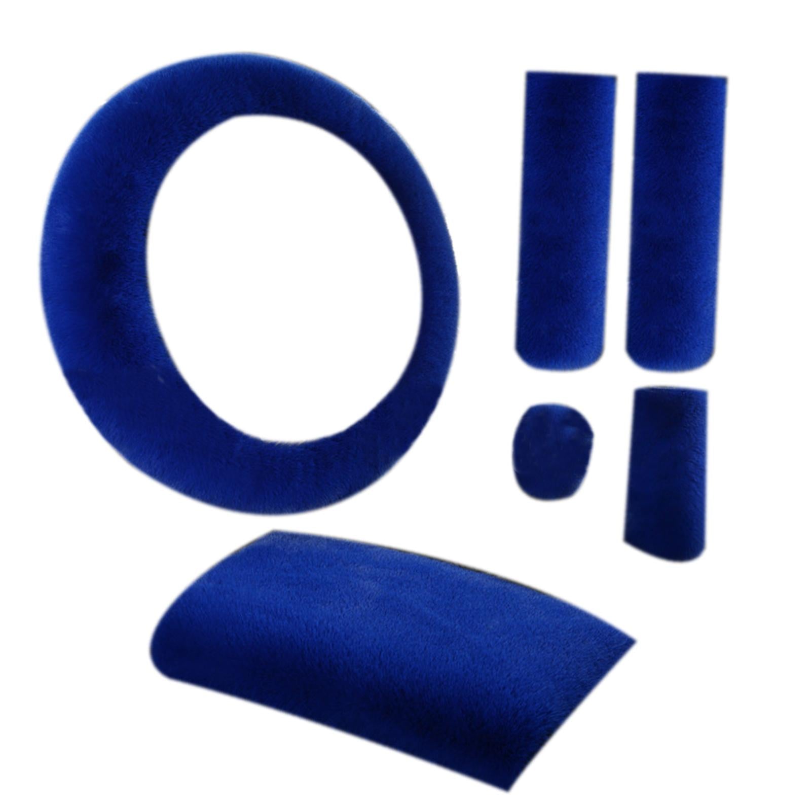6Pcs Generic Soft Plush Steering Wheel Cover Steering Wheel Handle